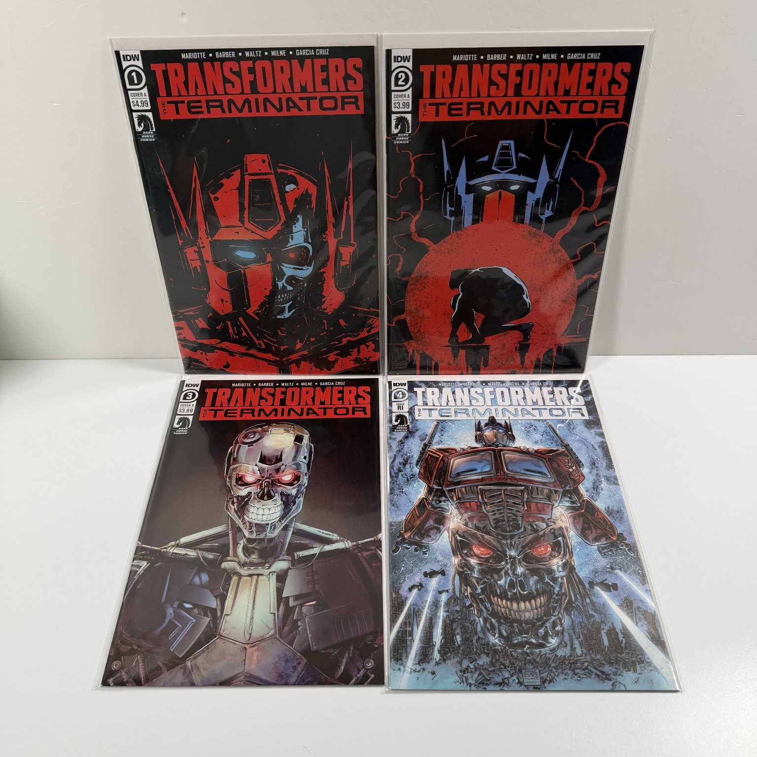 Transformers vs The Terminator Comic Lot of 4 Issues #1-4 IDW Dark Horse