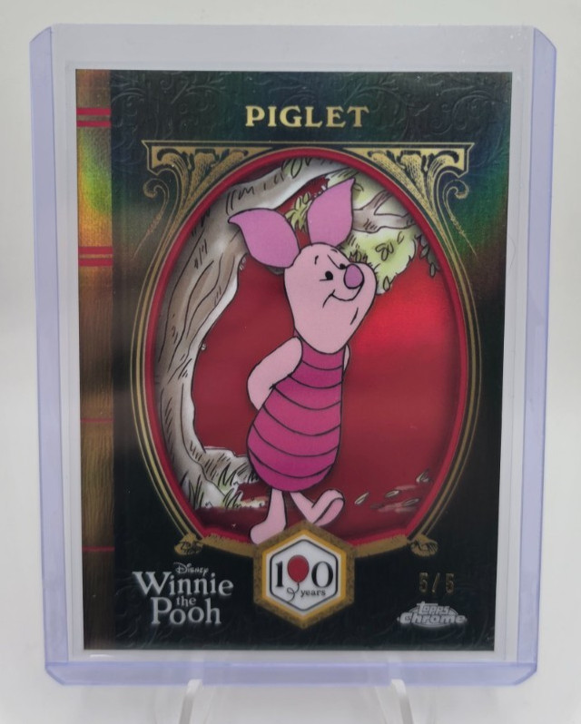 2026 Topps Chrome Disney - Piglet - 100 Years of Winnie the Pooh - Red /5 - SSP 2026 Topps Chrome Disney - Piglet - 100 Years of Winnie the Pooh - Red /5 - SSP