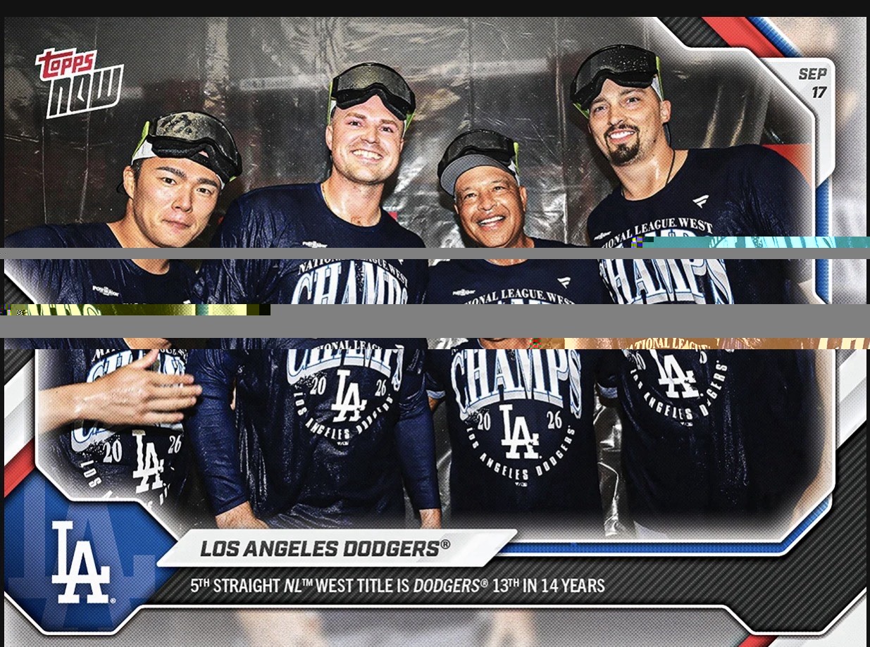 Los Angeles Dodgers - 2026 MLB Topps NOW® - Card 685 PRESALE Los Angeles Dodgers - 2026 MLB Topps NOW® - Card 685 PRESALE
