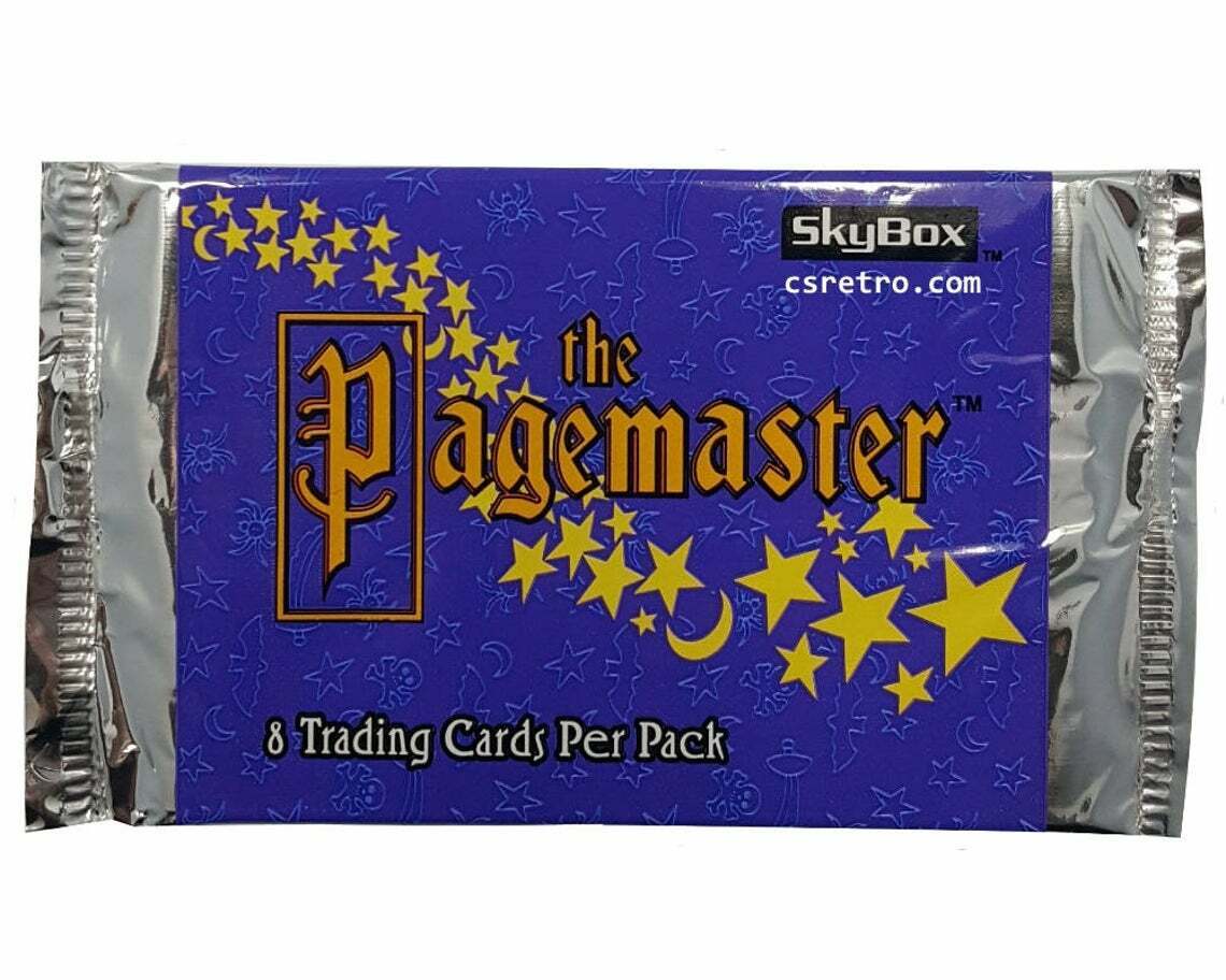 1994 The Pagemaster 90s Movie Sealed Vintage Retro Trading Cards Wax Pack NEW