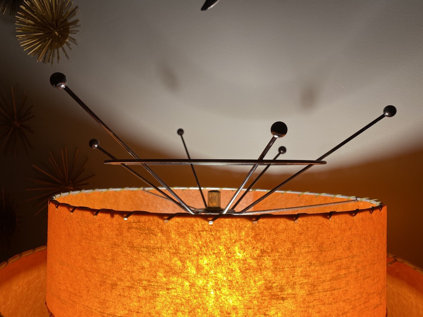 FREE SHIP Atomic Lamp Shade Sputnik Topper Ornament Lampshade Finial- Any Color FREE SHIP Atomic Lamp Shade Sputnik Topper Ornament Lampshade Finial- Any Color