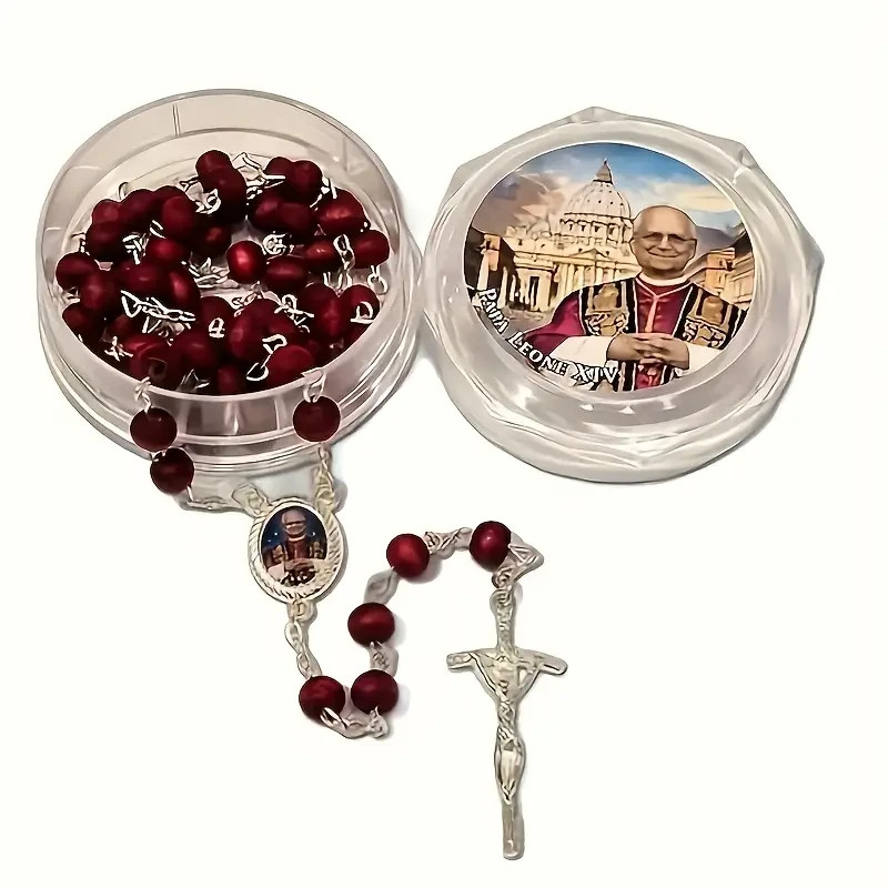 LOT OF 12 Blessed Rose Petal Rosary - Pope Leo XIV Angelus Edition from Rome LOT OF 12 Blessed Rose Petal Rosary - Pope Leo XIV Angelus Edition from Rome