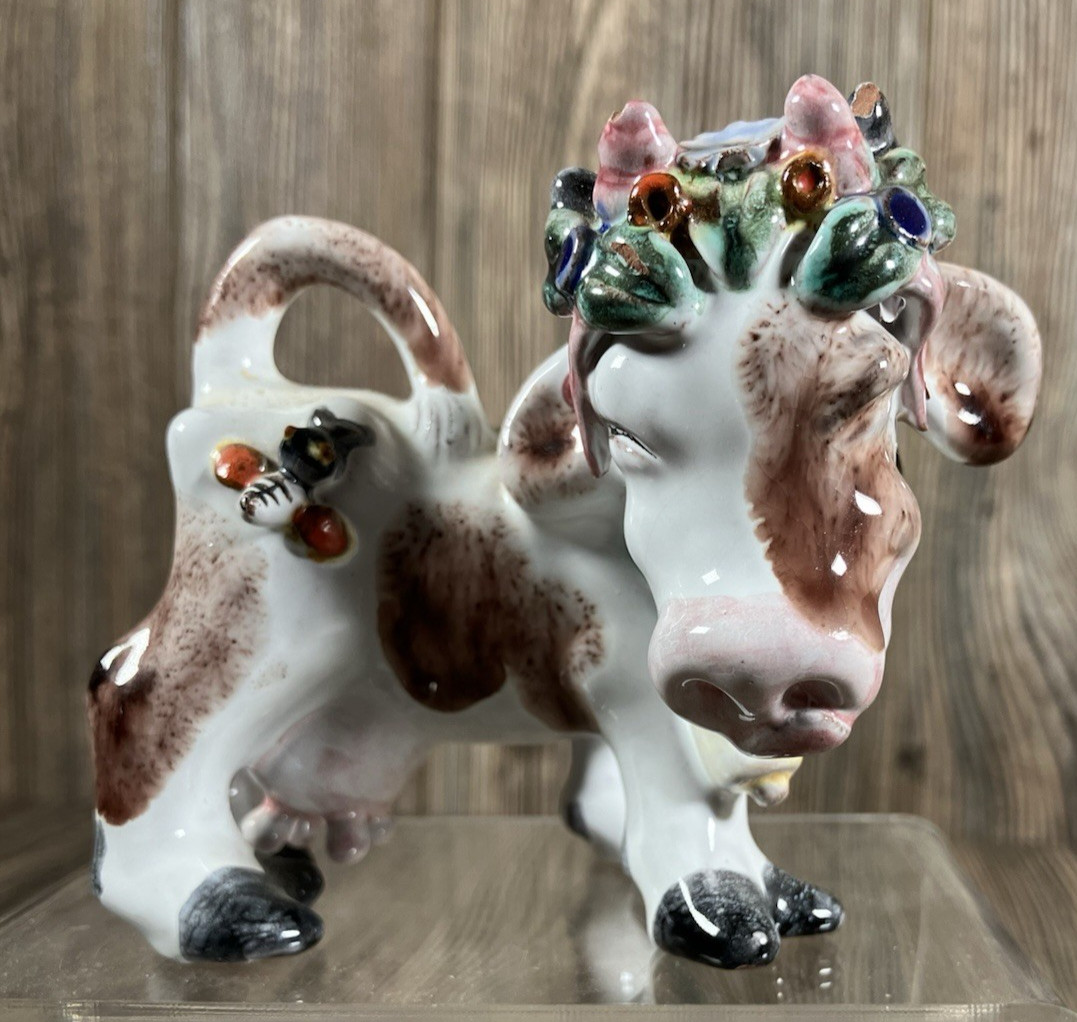 Leopold Anzengruber COW Figurine Vintage 1950's Keramik Wein Austrian Ceramic Leopold Anzengruber COW Figurine Vintage 1950's Keramik Wein Austrian Ceramic