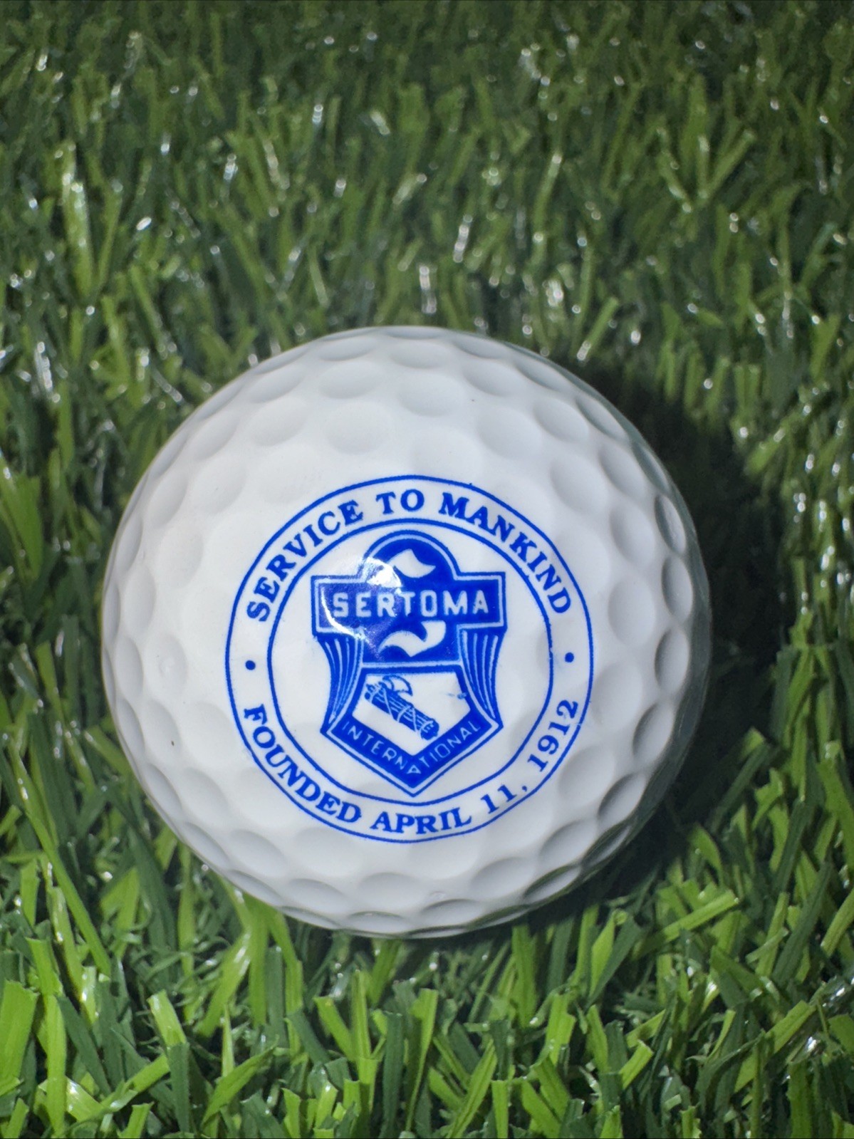 SERTOMA SERVICE TO MANKIND GOLF BALL COMPANY FOUNDED APRIL 11, 1912 Logo SERTOMA SERVICE TO MANKIND GOLF BALL COMPANY FOUNDED APRIL 11, 1912 Logo