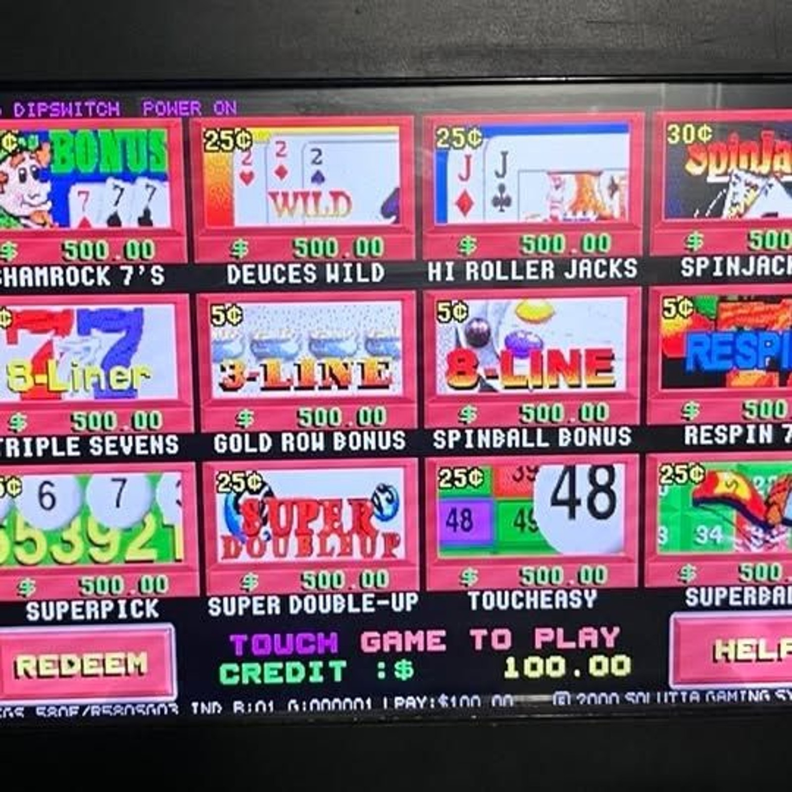 Vintage Solutia Gaming System 8-Liner Touchscreen Machine – Working Vintage Solutia Gaming System 8-Liner Touchscreen Machine – Working