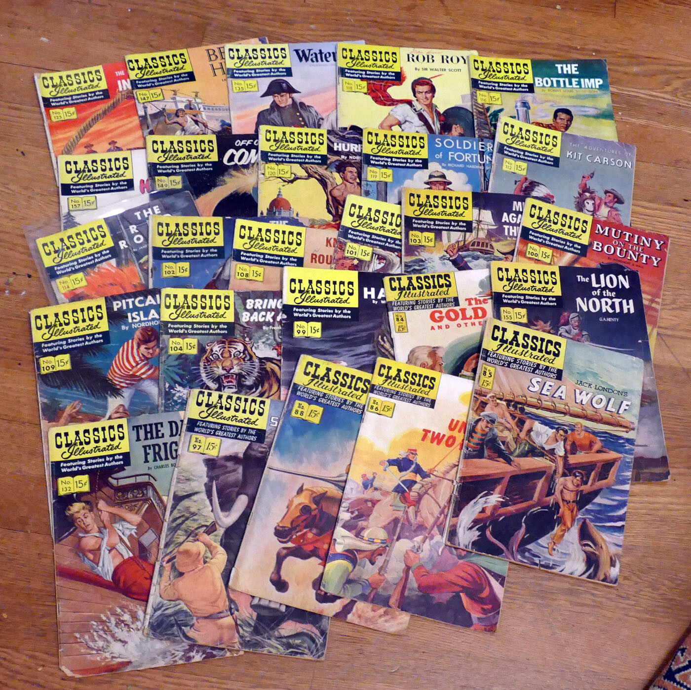 Classics Illustrated -- VG lot of 15 comics