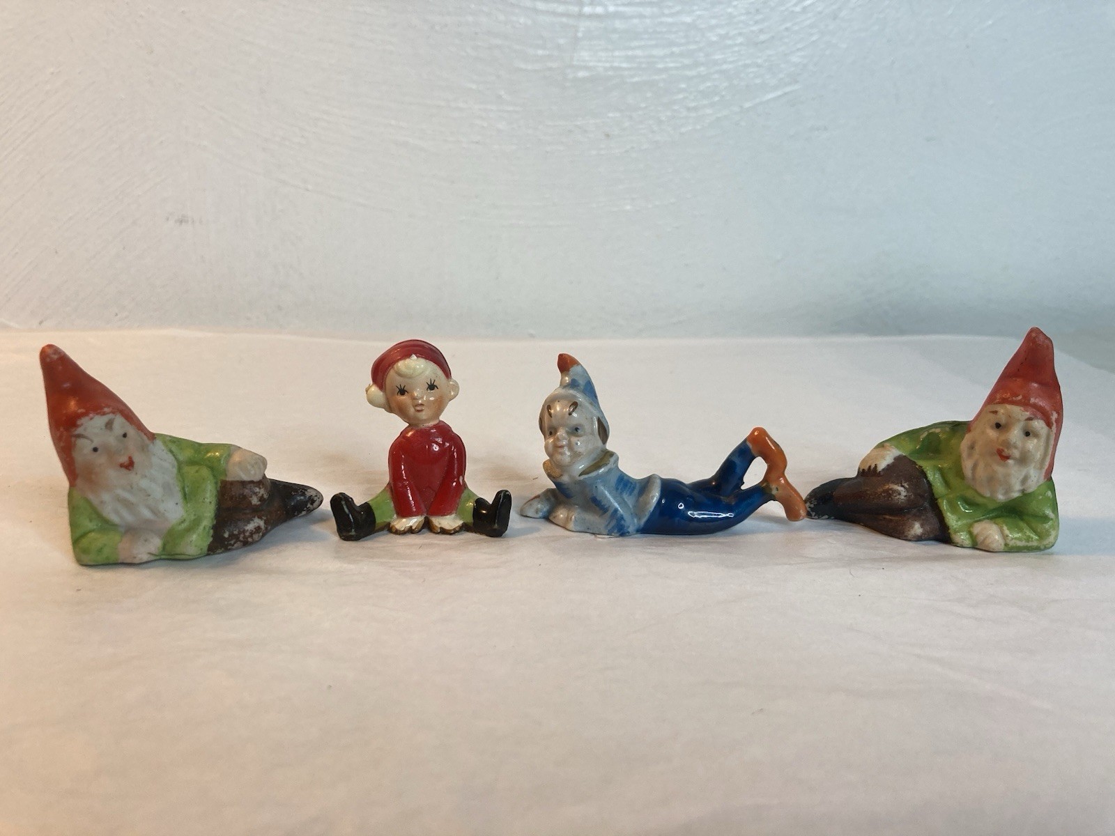 Vintage Gnome Lot Elf Pixie Christmas Ceramic Japan Celluloid Minature 30s 50s Vintage Gnome Lot Elf Pixie Christmas Ceramic Japan Celluloid Minature 30s 50s