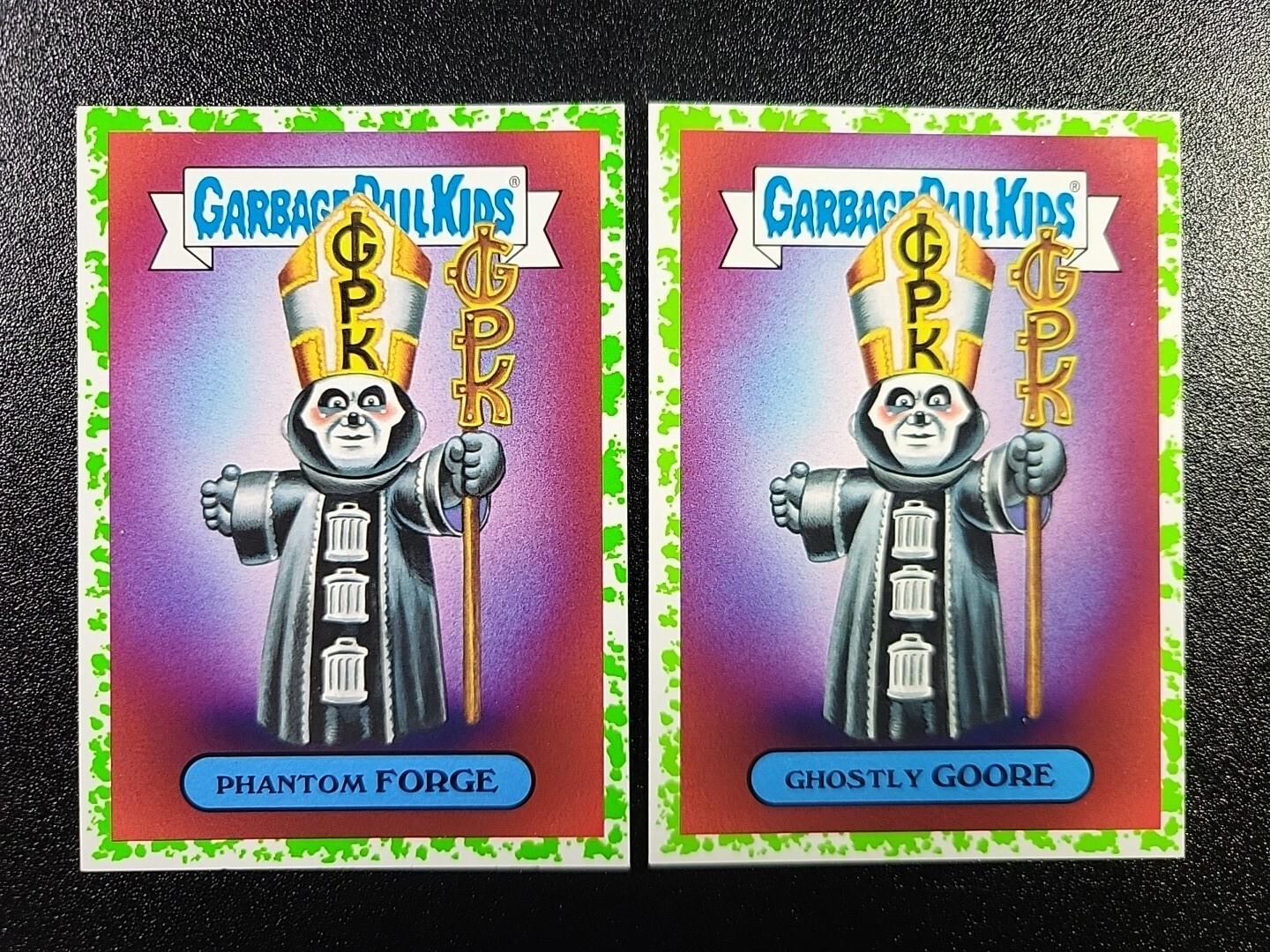 SP Green Ghost Impera Tobias Forge Papa Emeritus IV Spoof Card Garbage Pail Kids SP Green Ghost Impera Tobias Forge Papa Emeritus IV Spoof Card Garbage Pail Kids