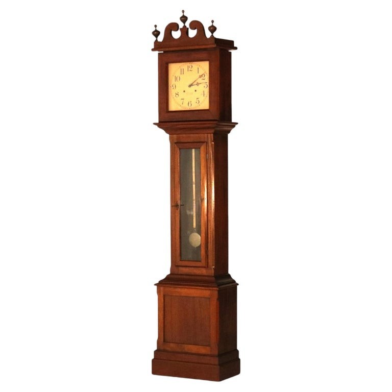 Antique Ithaca Clock Co. Tall Case Walnut Grandfather Clock C1920 Antique Ithaca Clock Co. Tall Case Walnut Grandfather Clock C1920