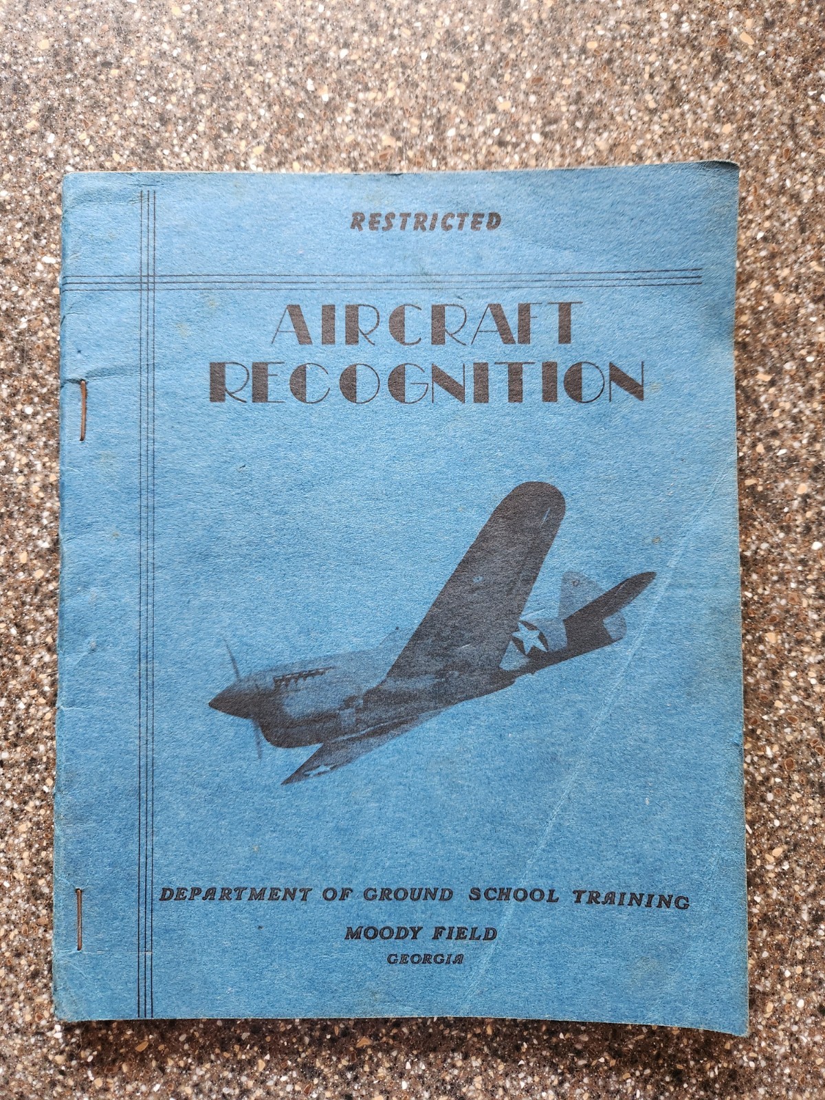 Vintage Restricted US Military 1943 Aircraft Booklet Plane Recognition