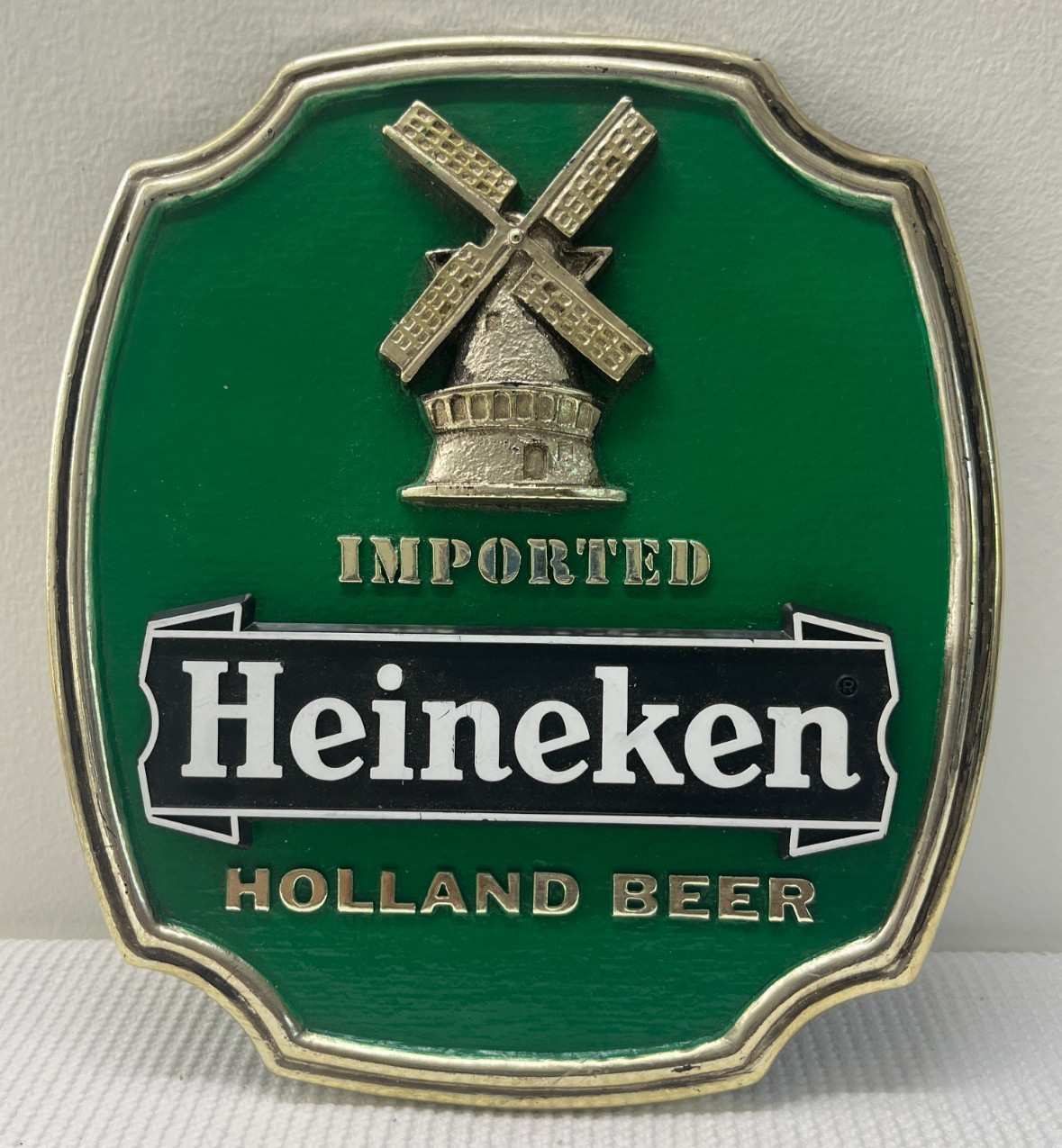 Imported Heineken Holland Beer Sign Plaque