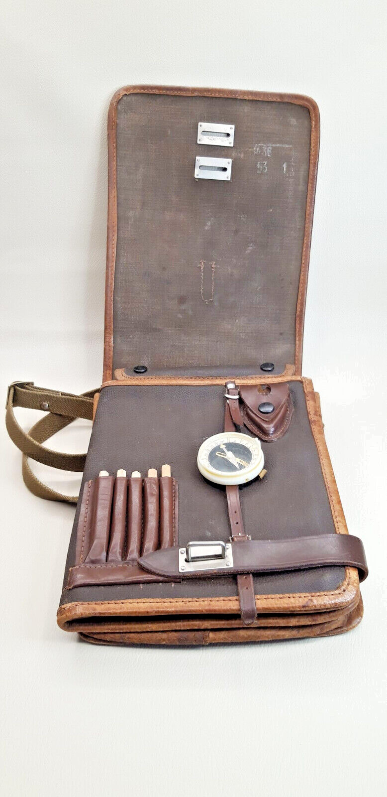 Soviet Red Army Soviet military officer leather case for card tablet tablet 1953