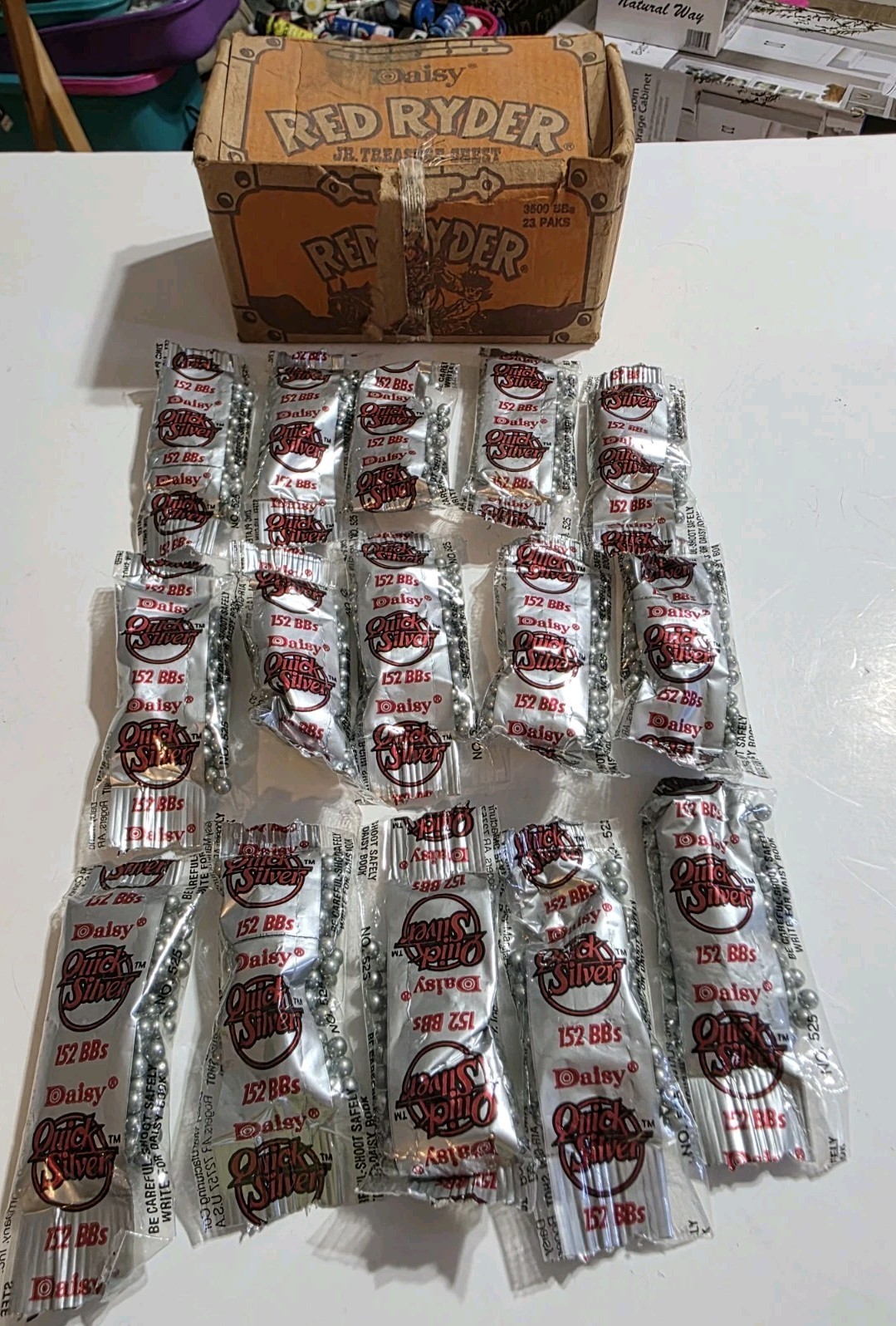 Vintage Red Ryder Jr. Treasure Chest Bbs With 15 Bb Packs Vintage Red Ryder Jr. Treasure Chest Bbs With 15 Bb Packs