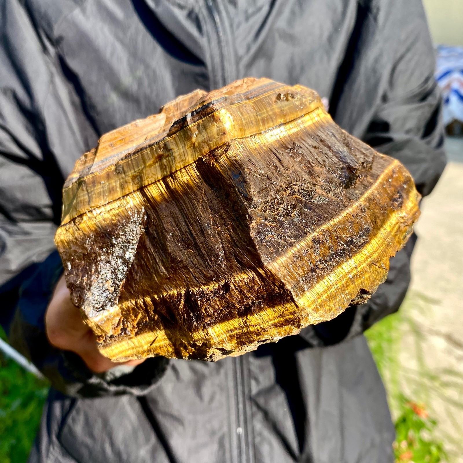 4.56LB Natural tiger's Eye rough raw stone rock specimrn madagescar