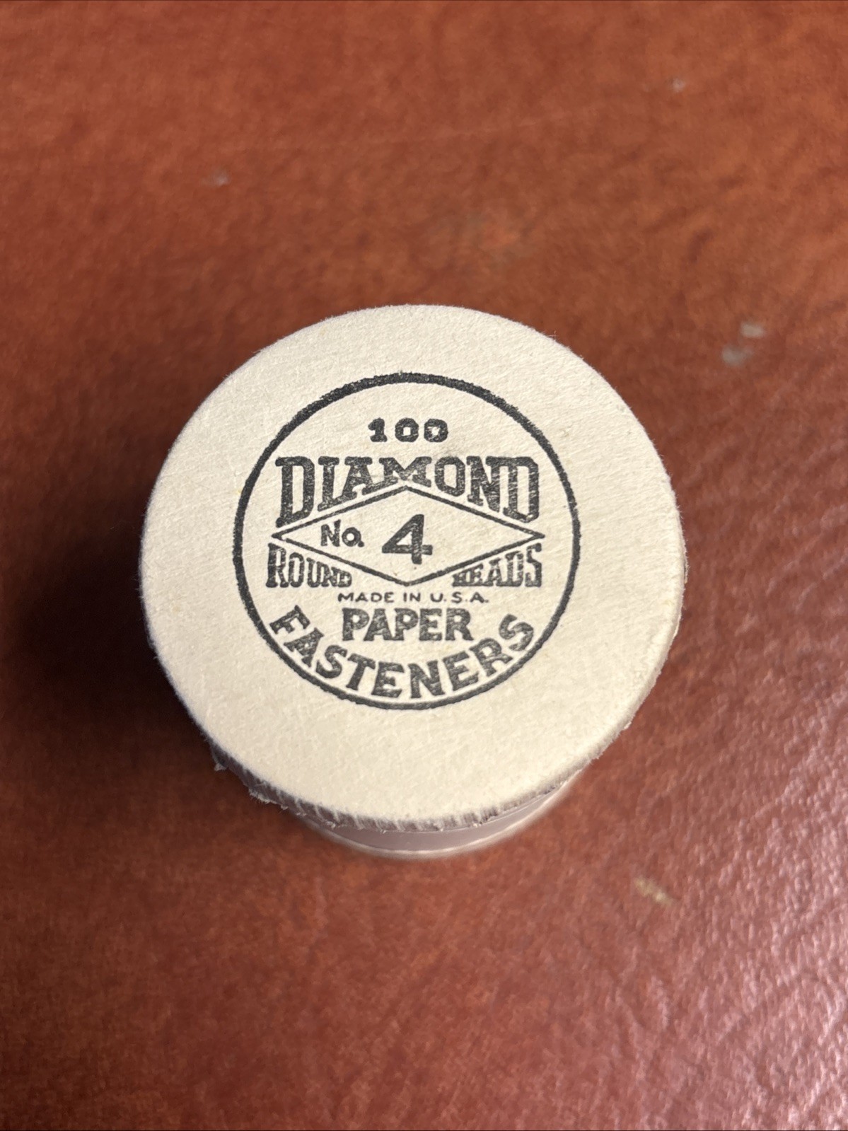 New NOS Vintage 1963 Diamond Brass Paper Fasteners