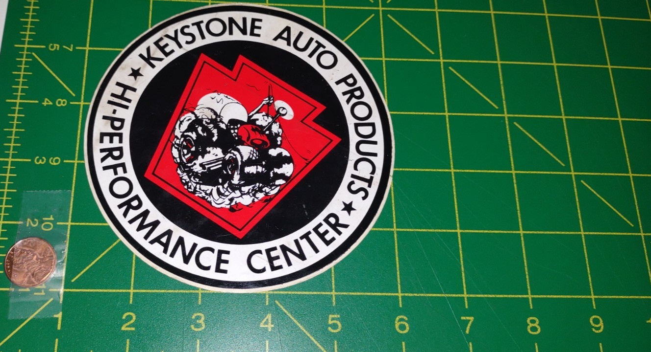 VINTAGE KEYSTONE Sticker Decal ORIGINAL old stock SHELF WEAR VINTAGE KEYSTONE Sticker Decal ORIGINAL old stock SHELF WEAR