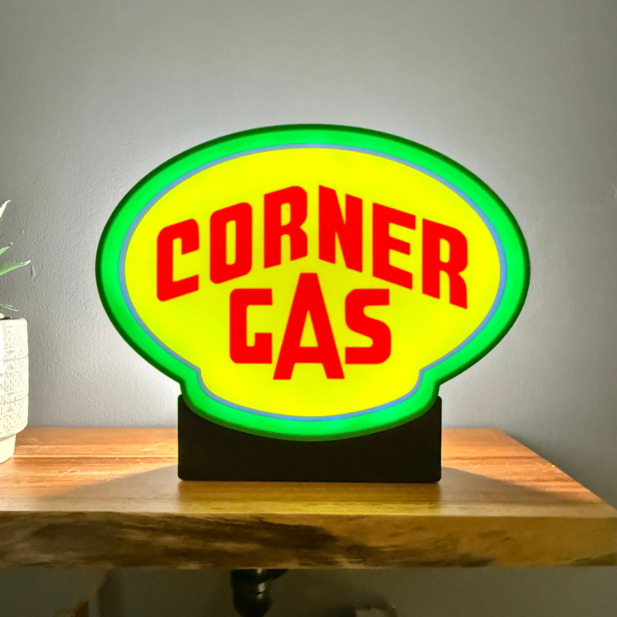 Corner Gas LED Light RGB Lamp Canadian TV Dog River Fan Decor Gift