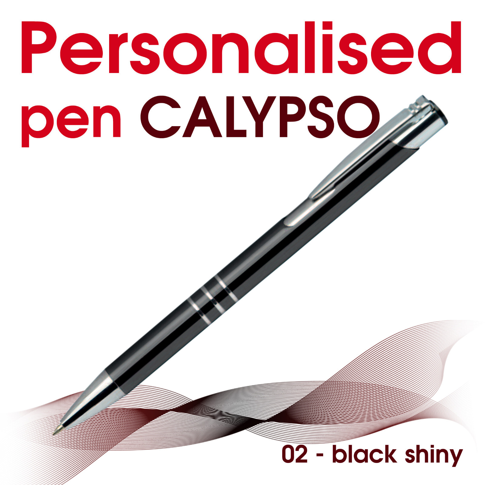 10/20/25/50 Personalised Metal Pen *CALYPSO* school pen* weding pens *same text