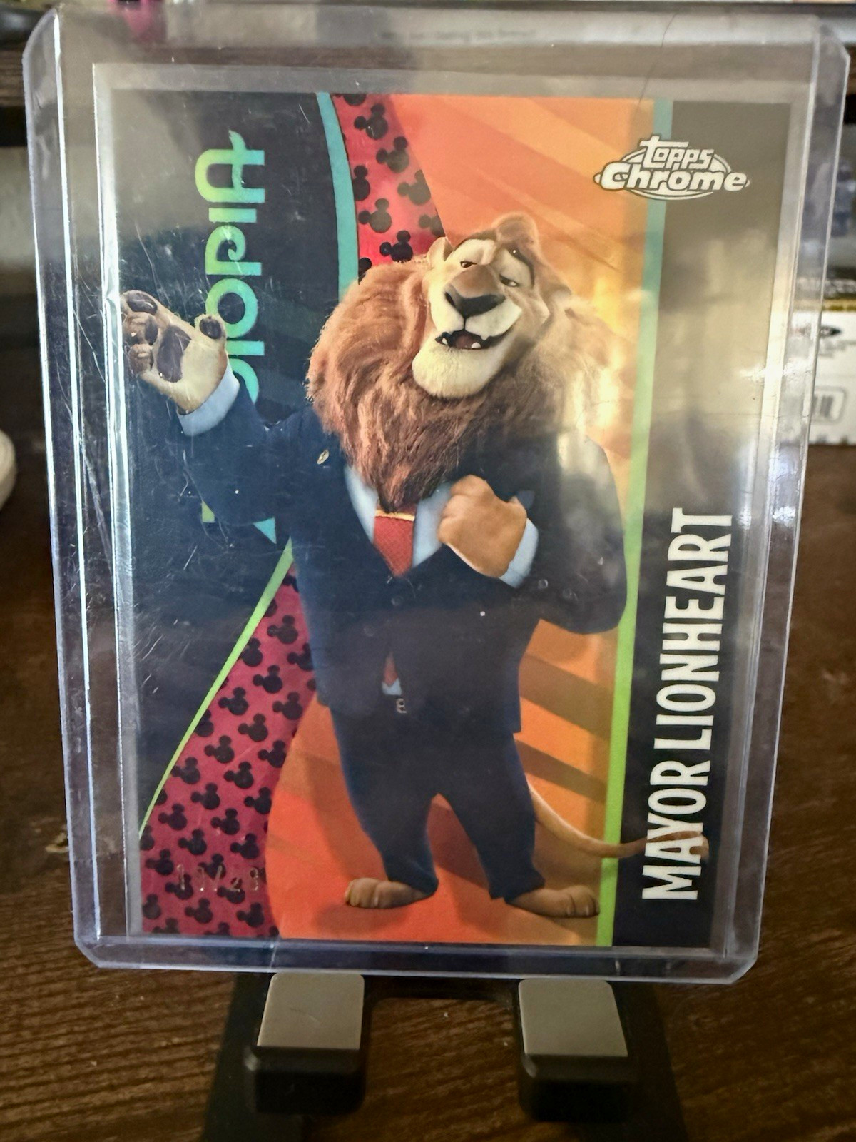 2025 Topps Chrome Disney Zootopia Mayor Lionheart Mickey Mouse Print 19/28 2025 Topps Chrome Disney Zootopia Mayor Lionheart Mickey Mouse Print 19/28