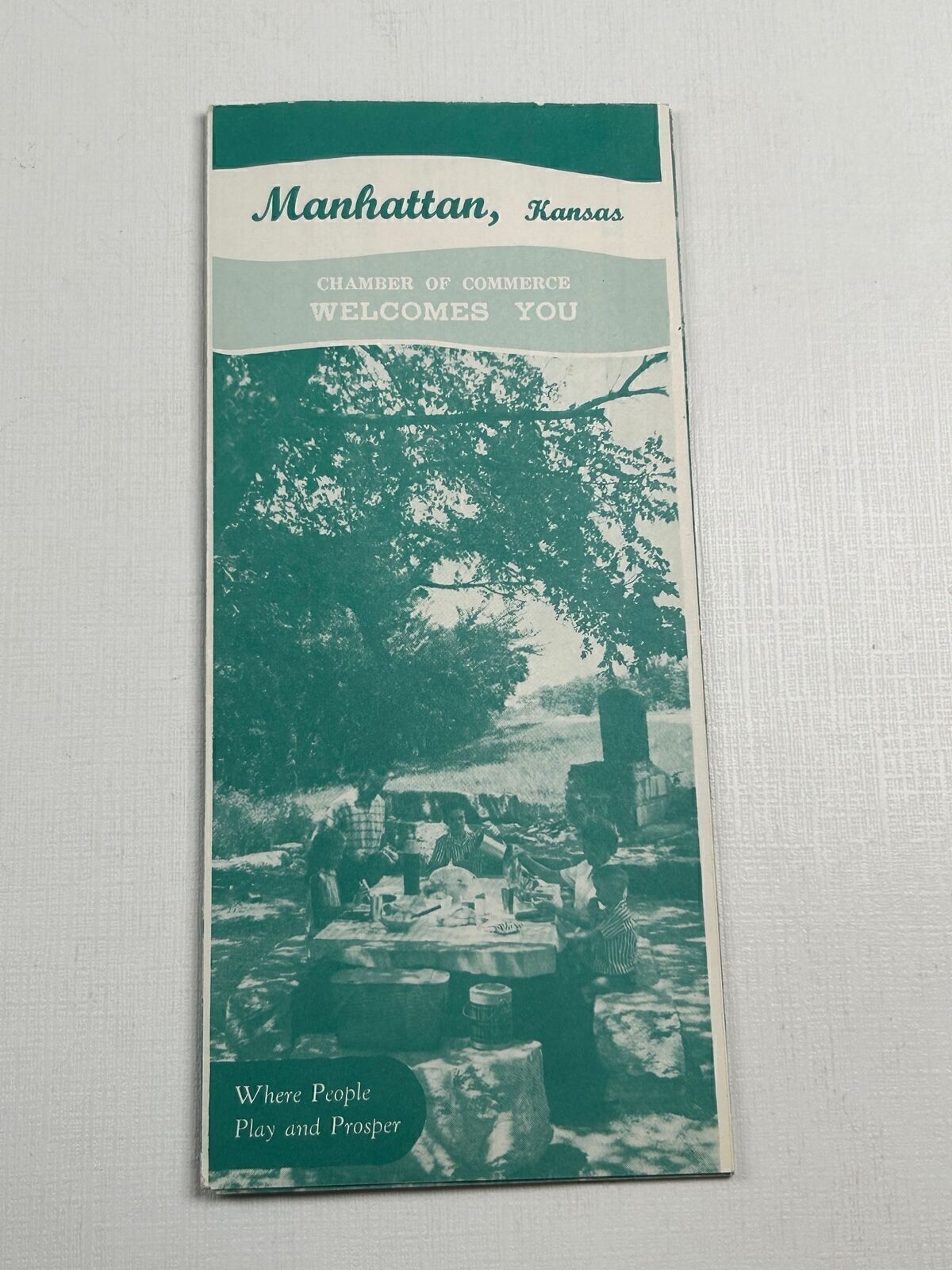 Vintage Travel Brochure Manhattan Kansas KS 