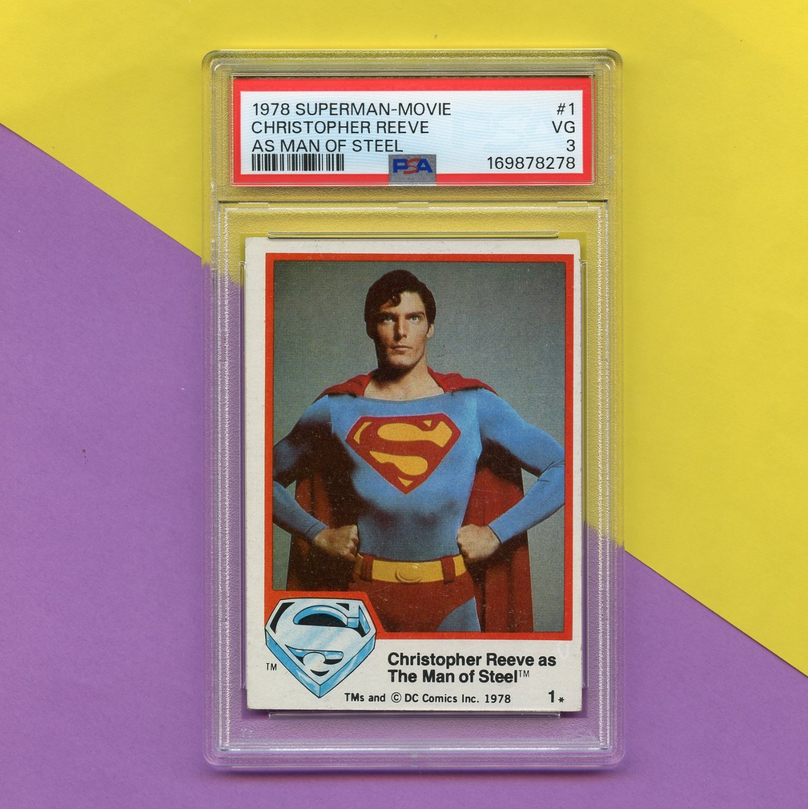 1978 Superman Movie Trading card #1 PSA 3 1978 Superman Movie Trading card #1 PSA 3