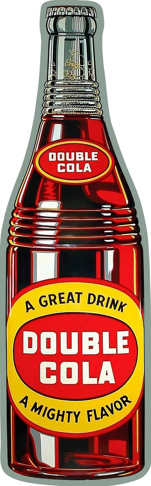 DOUBLE COLA SODA POP DRINK BOTTLE 48 DOUBLE COLA SODA POP DRINK BOTTLE 48