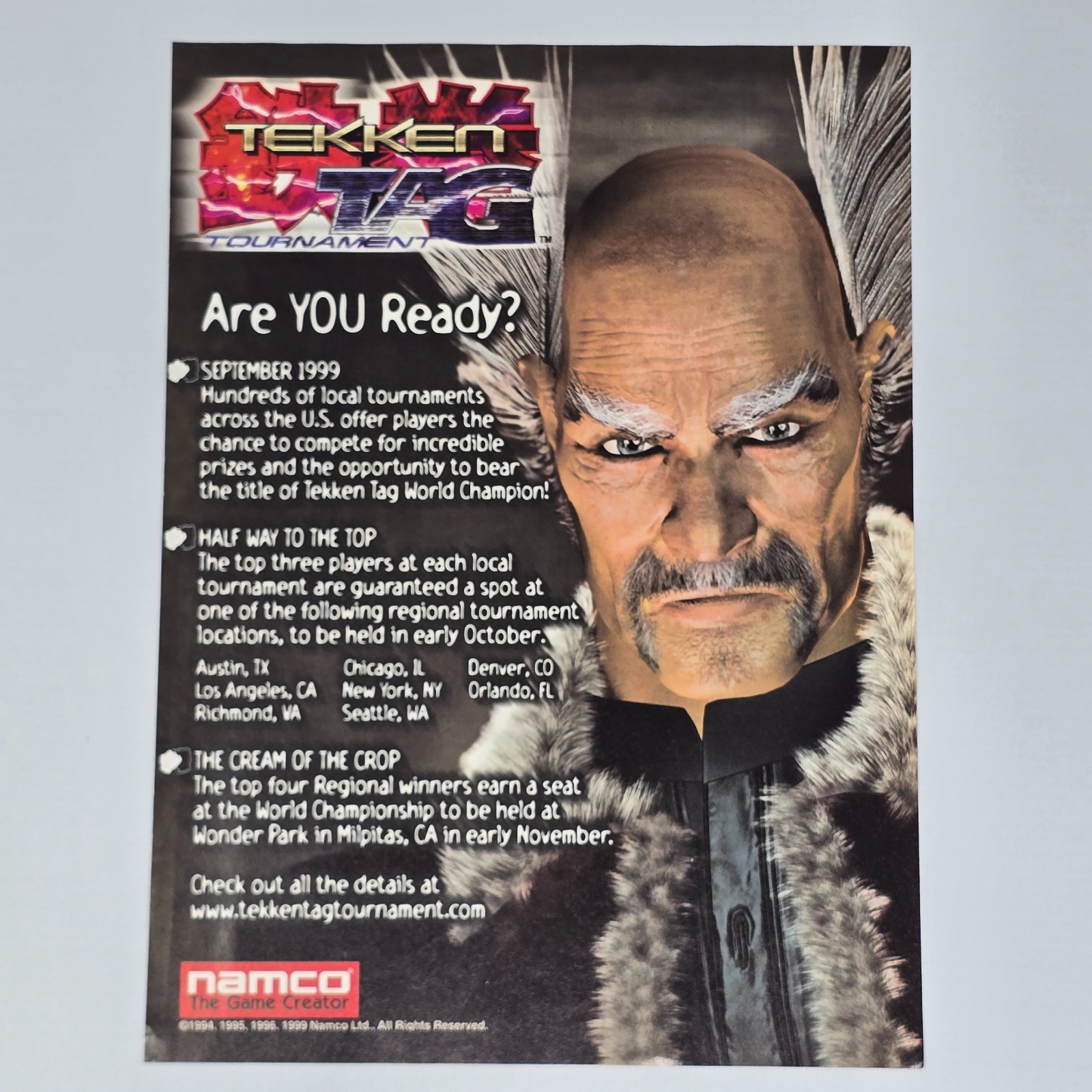 Tekken Tag Tournament PlayStation 2 PS2 Authentic Magazine Ad