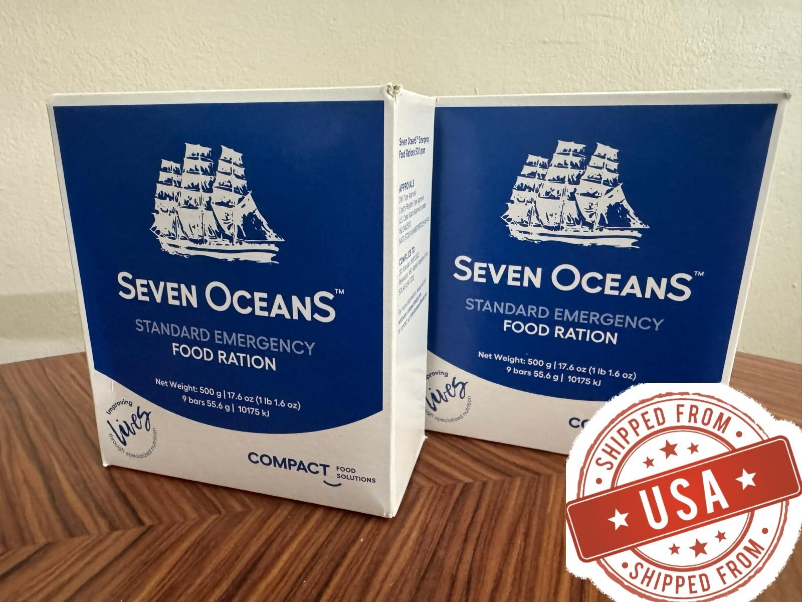 Seven Oceans 2 PACK - Army Camping Survival Standard Emergency Food Ration,500g Seven Oceans 2 PACK - Army Camping Survival Standard Emergency Food Ration,500g