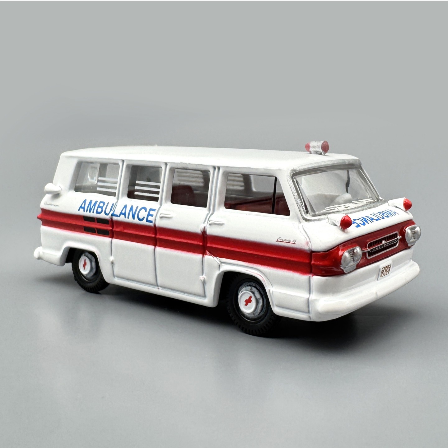 1961 Corvair Ambulance 1/87 Scale Diecast Model Car Collectible Hobby 1961 Corvair Ambulance 1/87 Scale Diecast Model Car Collectible Hobby