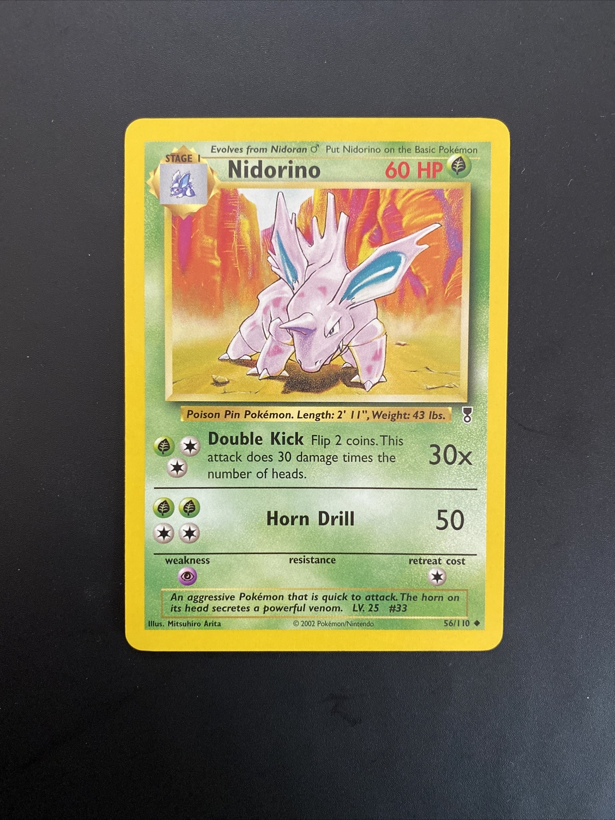Pokemon card Uncommon Legendary Collection Eng near mint NM 56/110 Nidorino