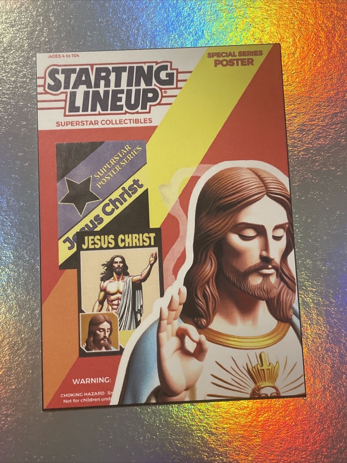 Starting Lineup Parody Jesus Christ Custom Trading Card ONLY 9 MADE