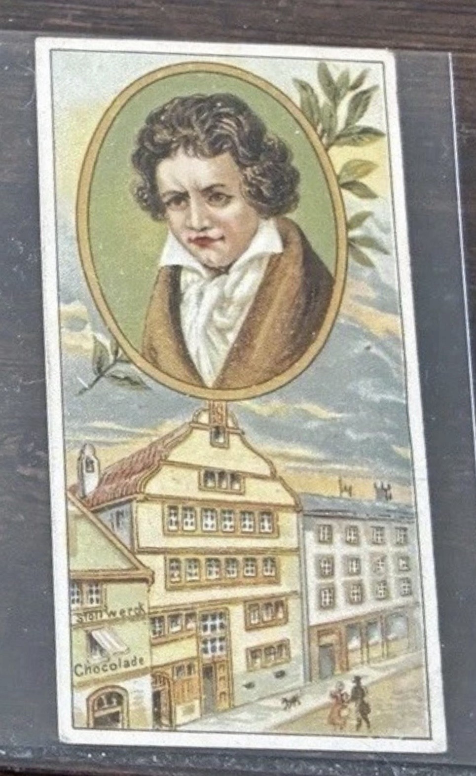 1898 Stollwerck Chocolates Album 1 Serie 33 Ludwig Van Beethoven RARE 1898 Stollwerck Chocolates Album 1 Serie 33 Ludwig Van Beethoven RARE