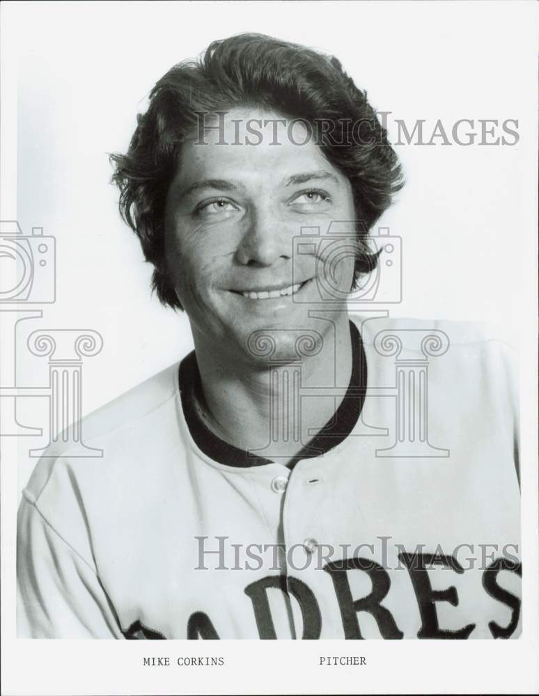 Press Photo San Diego Padres Baseball Player Mike Corkins - lrs27450
