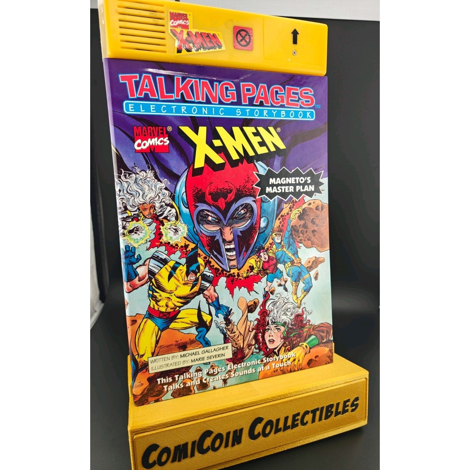Vintage 1995 Marvel X-Men Talking Pages Storybook Magneto\'s Master Plan Tested Vintage 1995 Marvel X-Men Talking Pages Storybook Magneto\'s Master Plan Tested