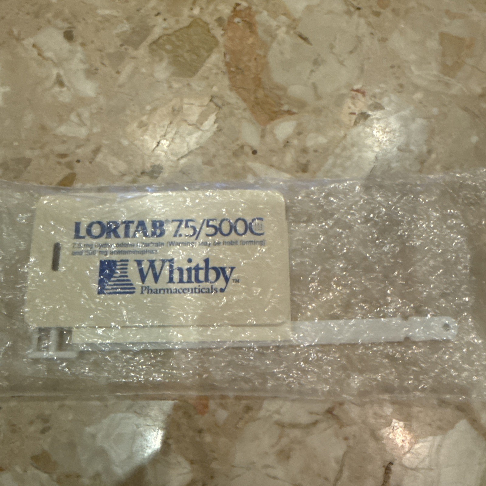 VTG Lortab pain tab Luggage Tag Pharmaceutical Promo Advertising new old stock VTG Lortab pain tab Luggage Tag Pharmaceutical Promo Advertising new old stock