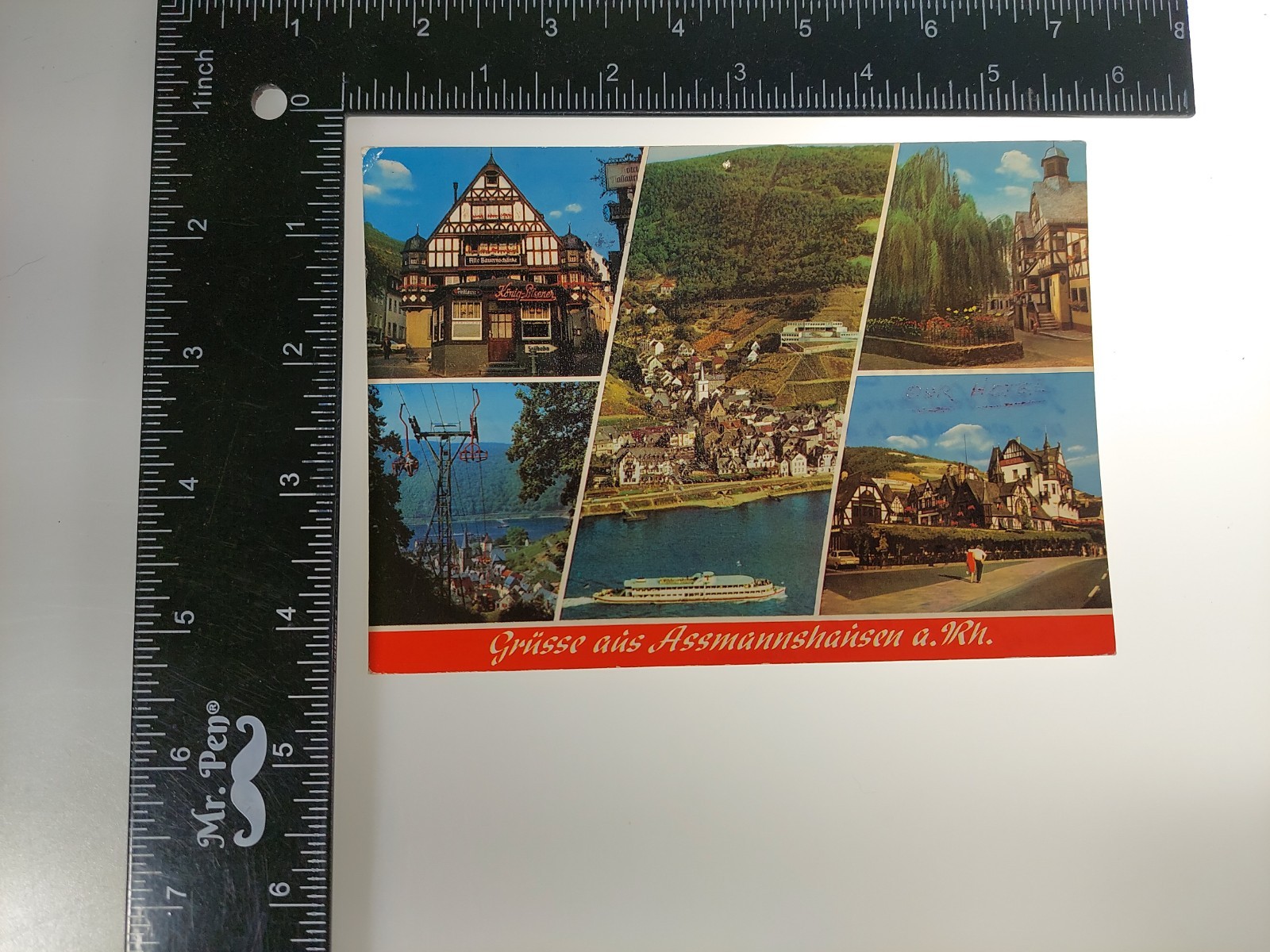 Postcard Assmannshausen am Rhein Rheinfront Germany Scenic View Postcard Assmannshausen am Rhein Rheinfront Germany Scenic View