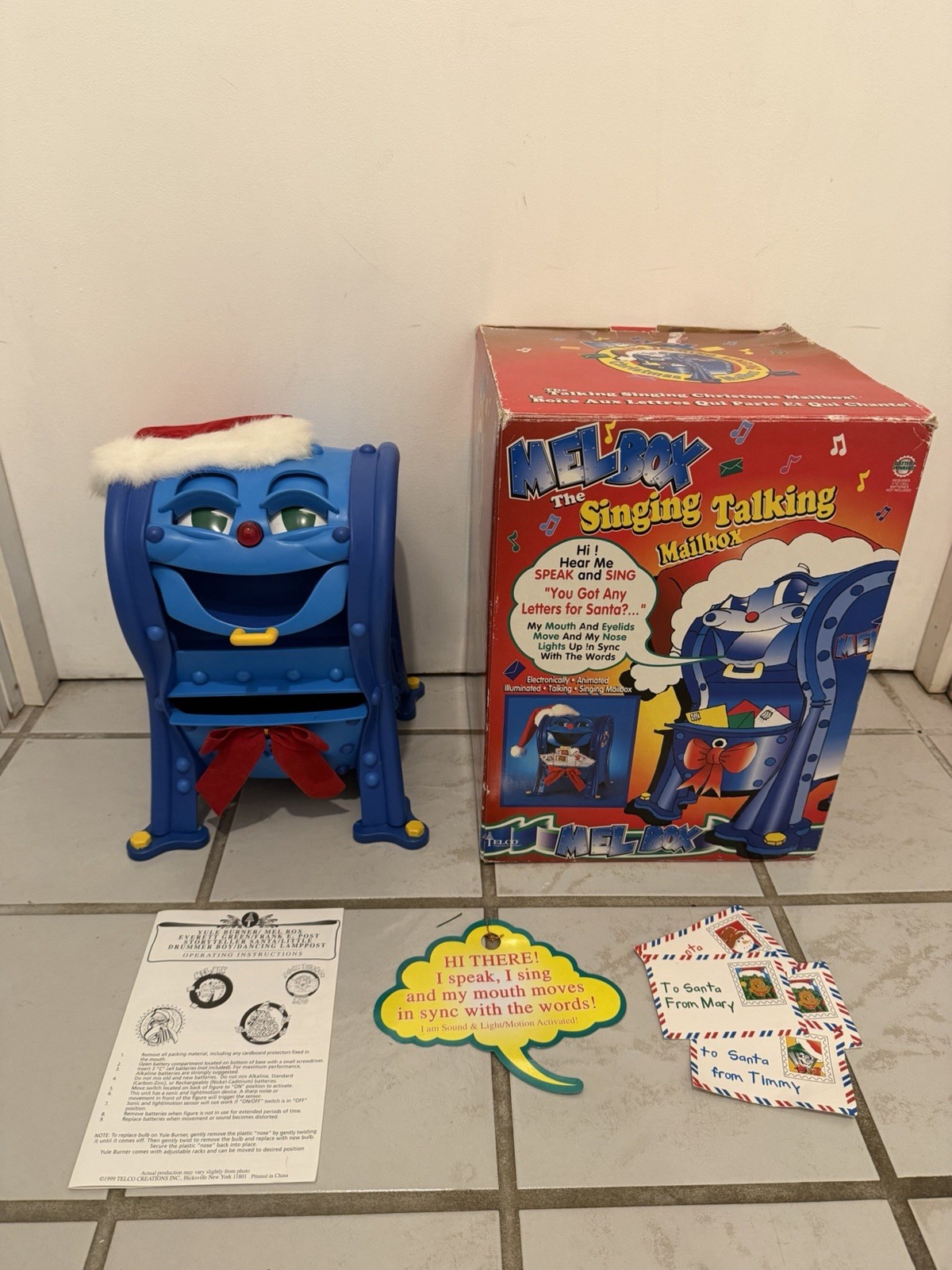 VTG 1999 Telco MEL BOX The Talking Singing Christmas Animated Mailbox Tested VTG 1999 Telco MEL BOX The Talking Singing Christmas Animated Mailbox Tested