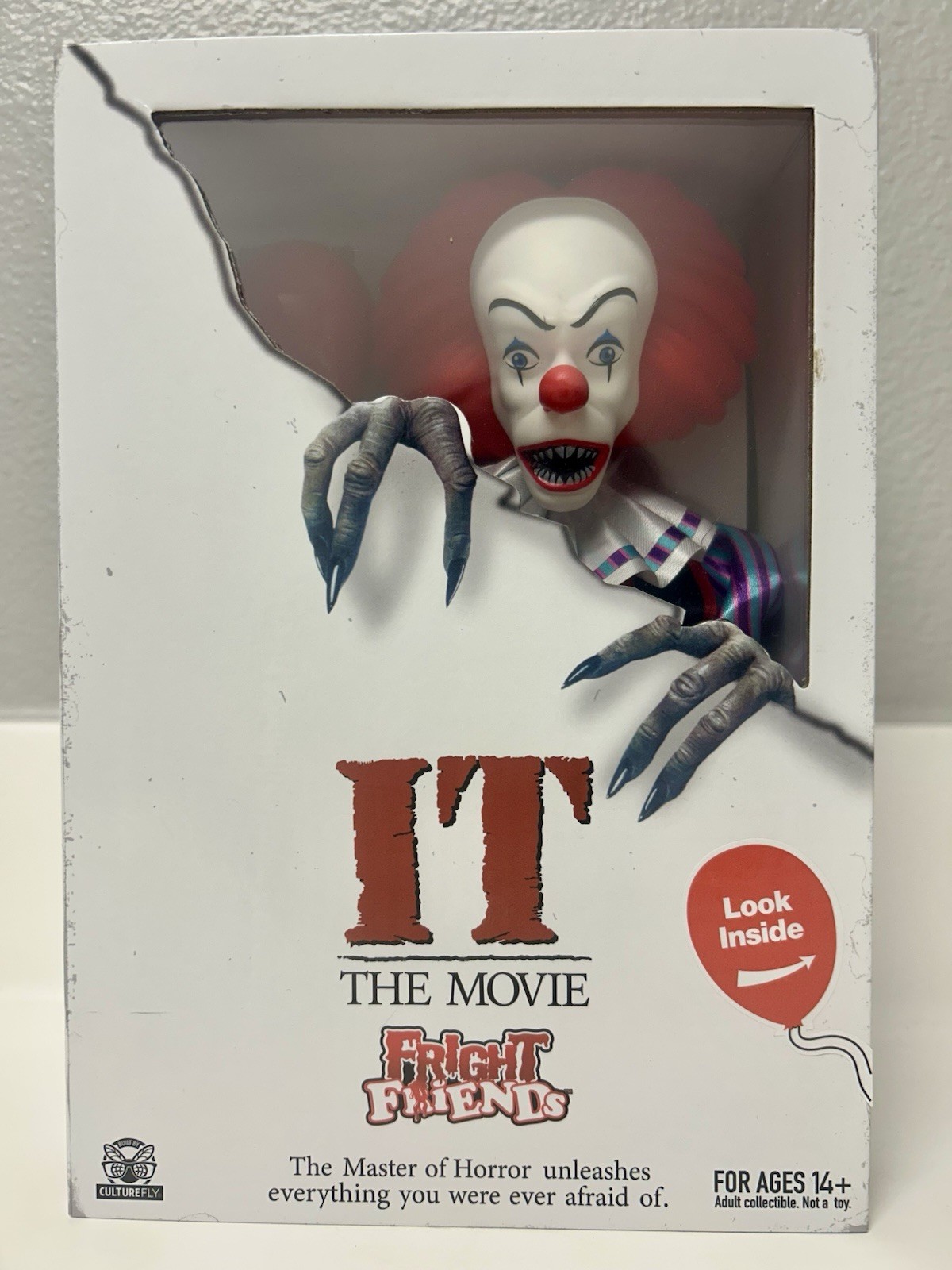Culturefly It the Movie Fright Fiends PENNYWISE Master of Horror New +Box Culturefly It the Movie Fright Fiends PENNYWISE Master of Horror New +Box