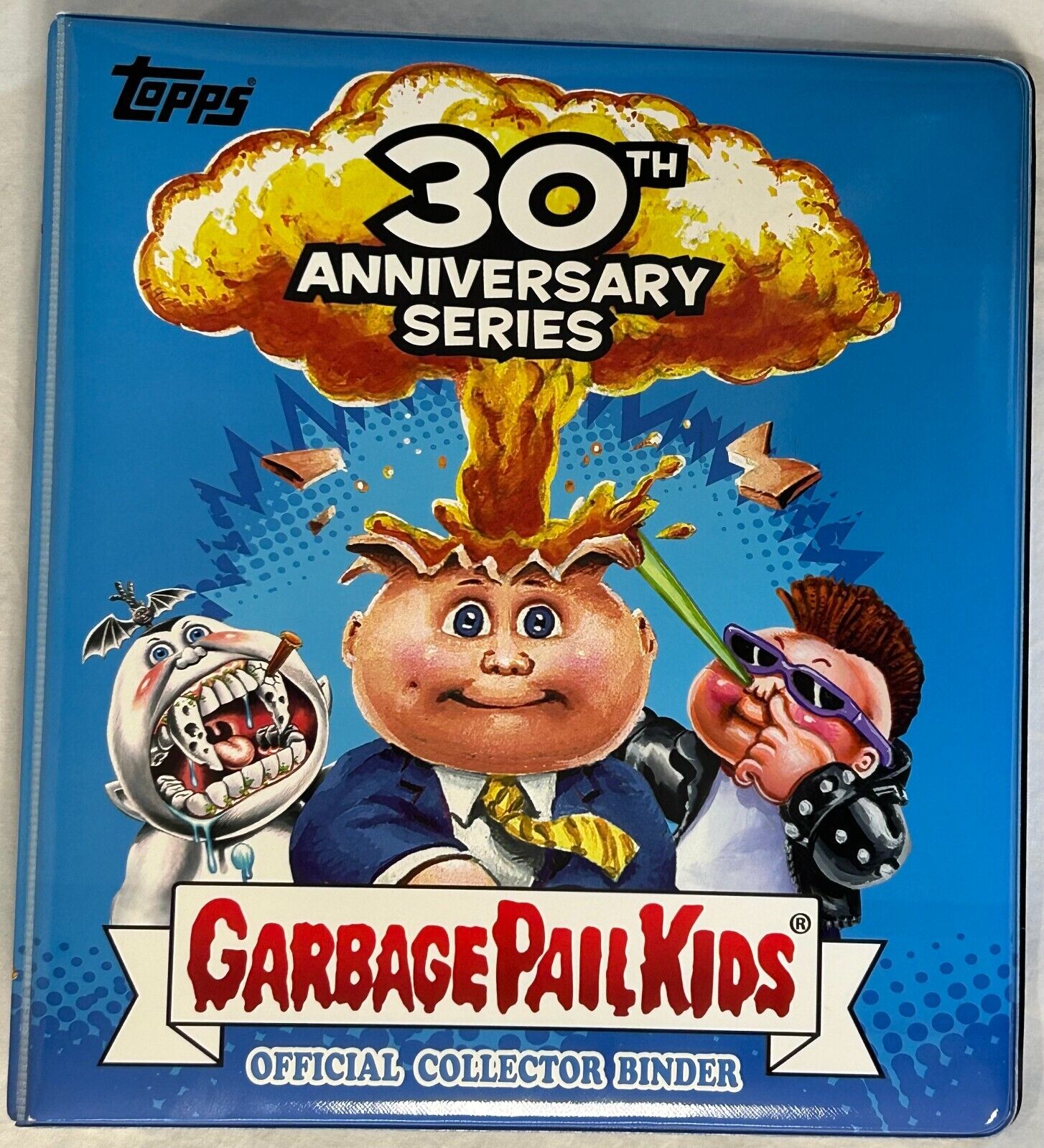 2015 Topps Garbage Pail Kids 30th Anniversary BLUE Card Book BINDER adam bomb