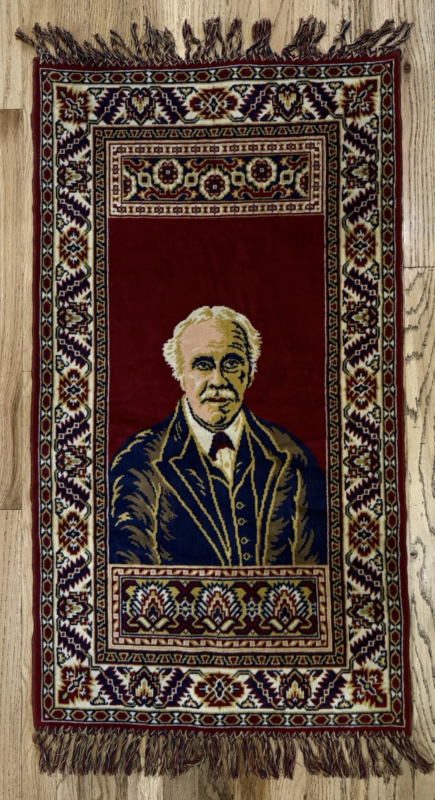 Rug Carpet Portrait Lord Arthur Balfour Alliance Jerusalem Palestine Delcaration