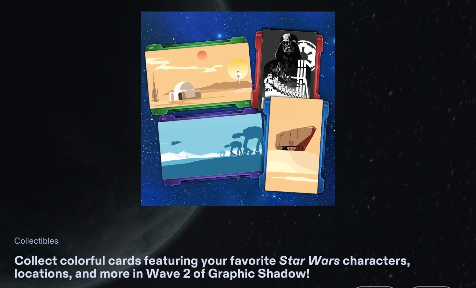 GRAPHIC SHADOW WAVE 2 RARE+UC 22 CARD SET 2026 TOPPS STAR WARS CARD TRADER GRAPHIC SHADOW WAVE 2 RARE+UC 22 CARD SET 2026 TOPPS STAR WARS CARD TRADER