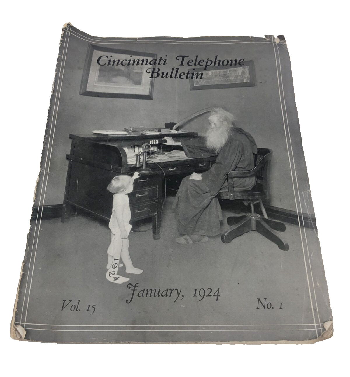 Cincinnati Telephone Bulletin Bell Telephone System January 1924 Ohio History