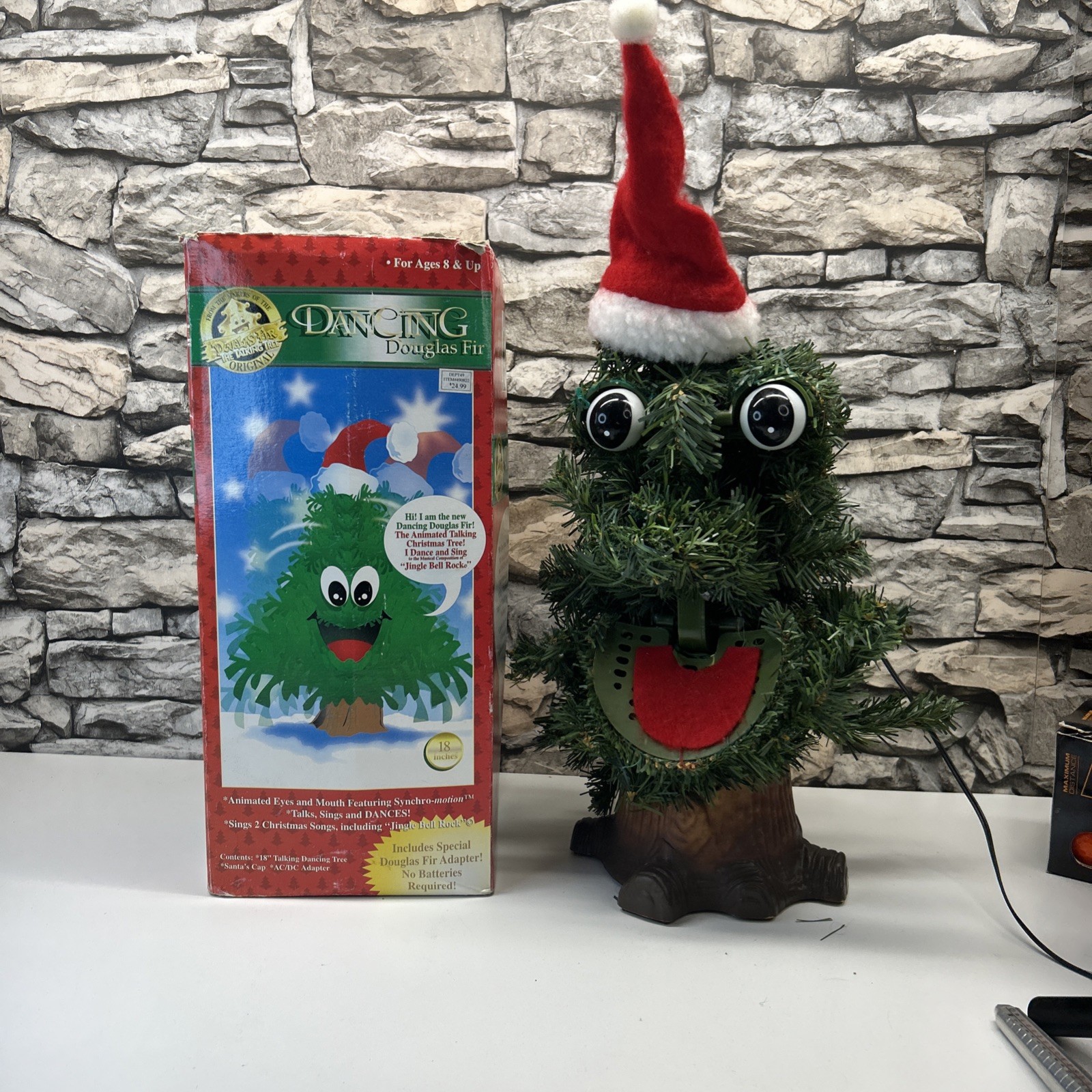 1997 Gemmy Douglas Fir Talking Tree Animated Singing Dancing Christmas Works 1997 Gemmy Douglas Fir Talking Tree Animated Singing Dancing Christmas Works