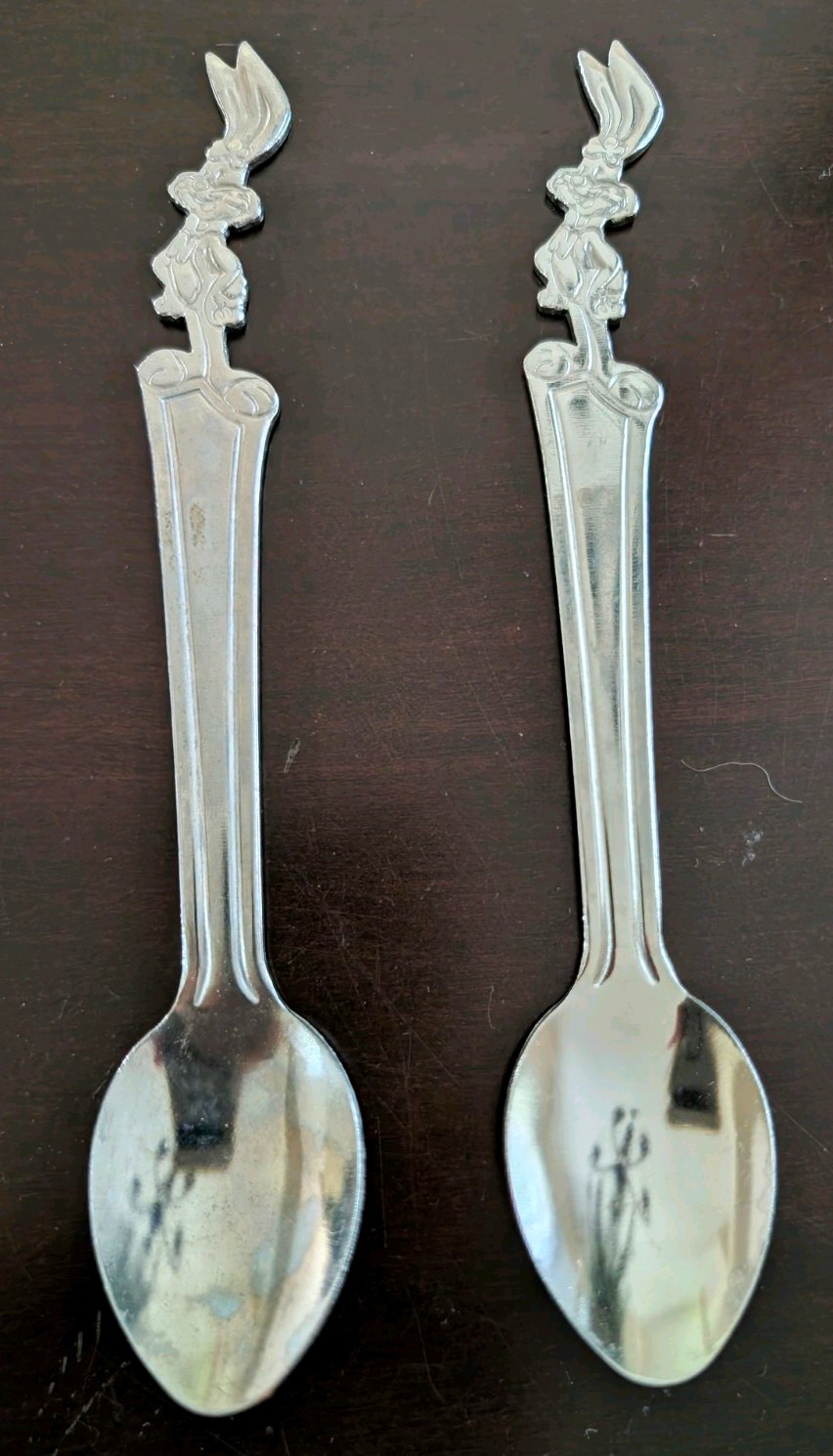 Vintage Nestle Quick Looney Tunes Bugs Bunny Spoons Set of 2 Utensils