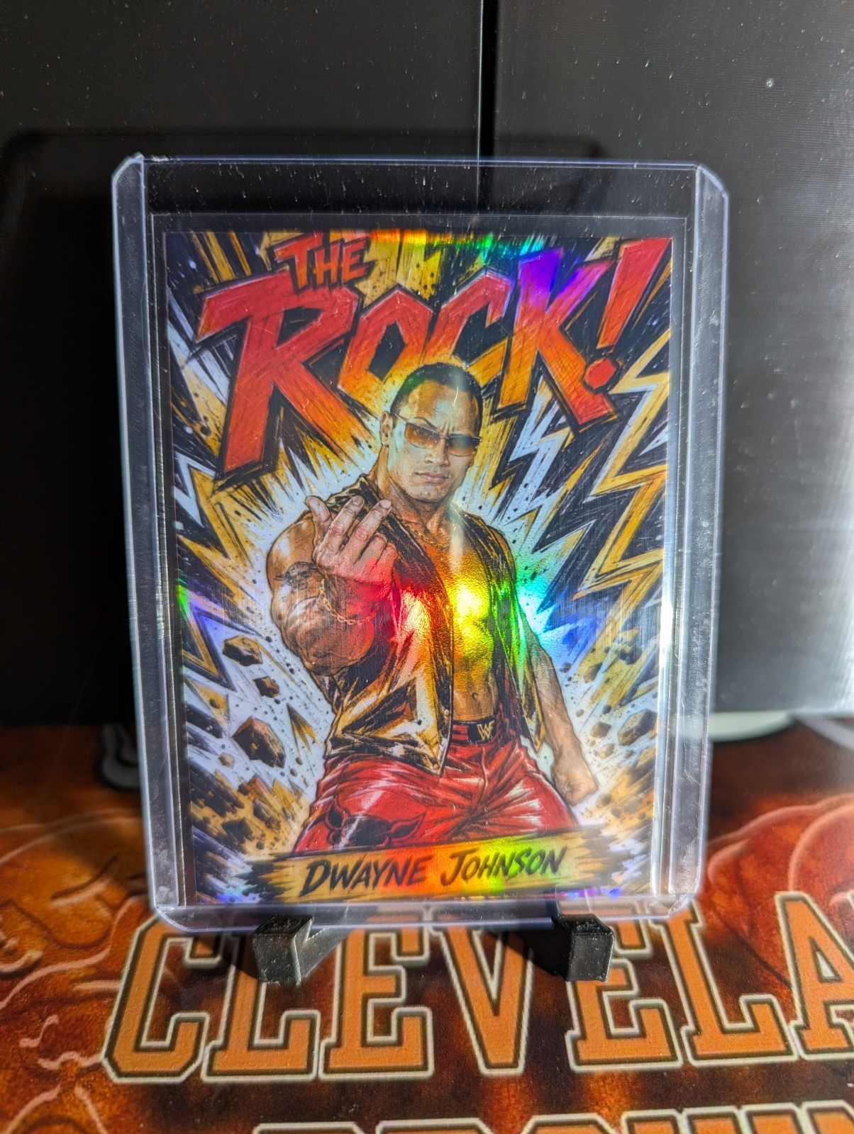 Dwayne The Rock Johnson Custom Art Trading Card – Fan Made Collectible Dwayne The Rock Johnson Custom Art Trading Card – Fan Made Collectible