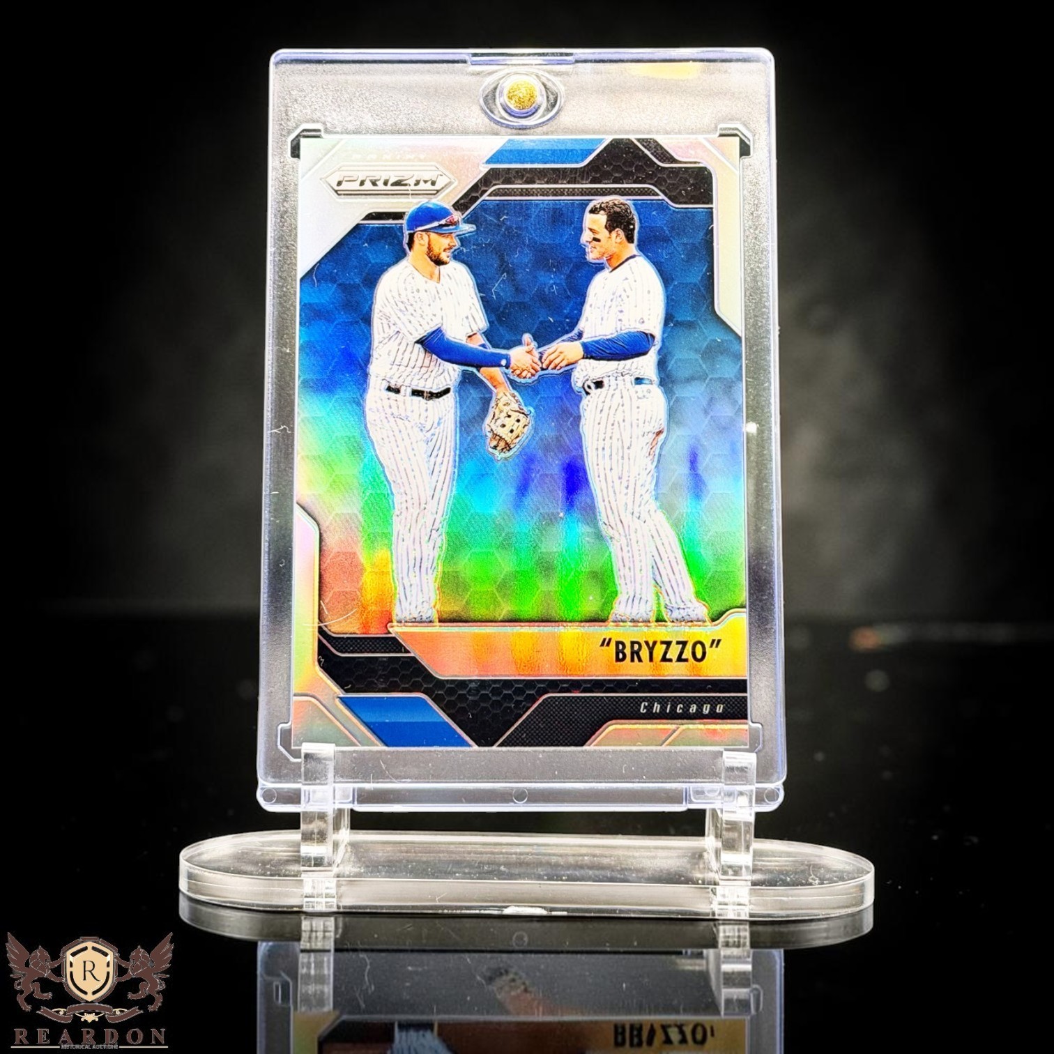 KRIS BRYANT ANTHONY RIZZO RARE PRIZM DUAL HOLO REFRACTOR INSERT CUBS SSP FEEL KRIS BRYANT ANTHONY RIZZO RARE PRIZM DUAL HOLO REFRACTOR INSERT CUBS SSP FEEL