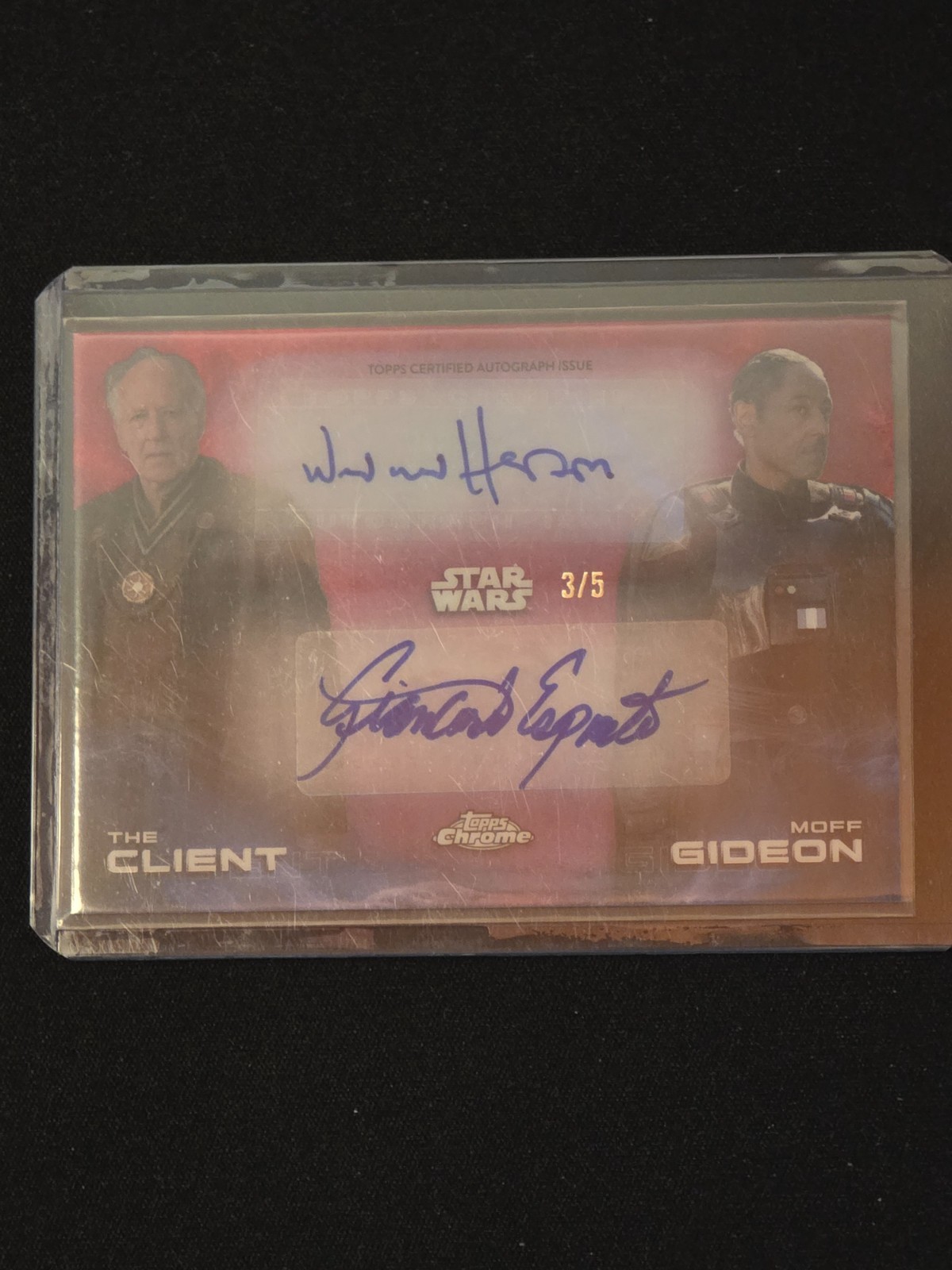 2025 Topps Chrome Star Wars Herzog Esposito Duo Auto Red /5 DA-WG 3/5 2025 Topps Chrome Star Wars Herzog Esposito Duo Auto Red /5 DA-WG 3/5