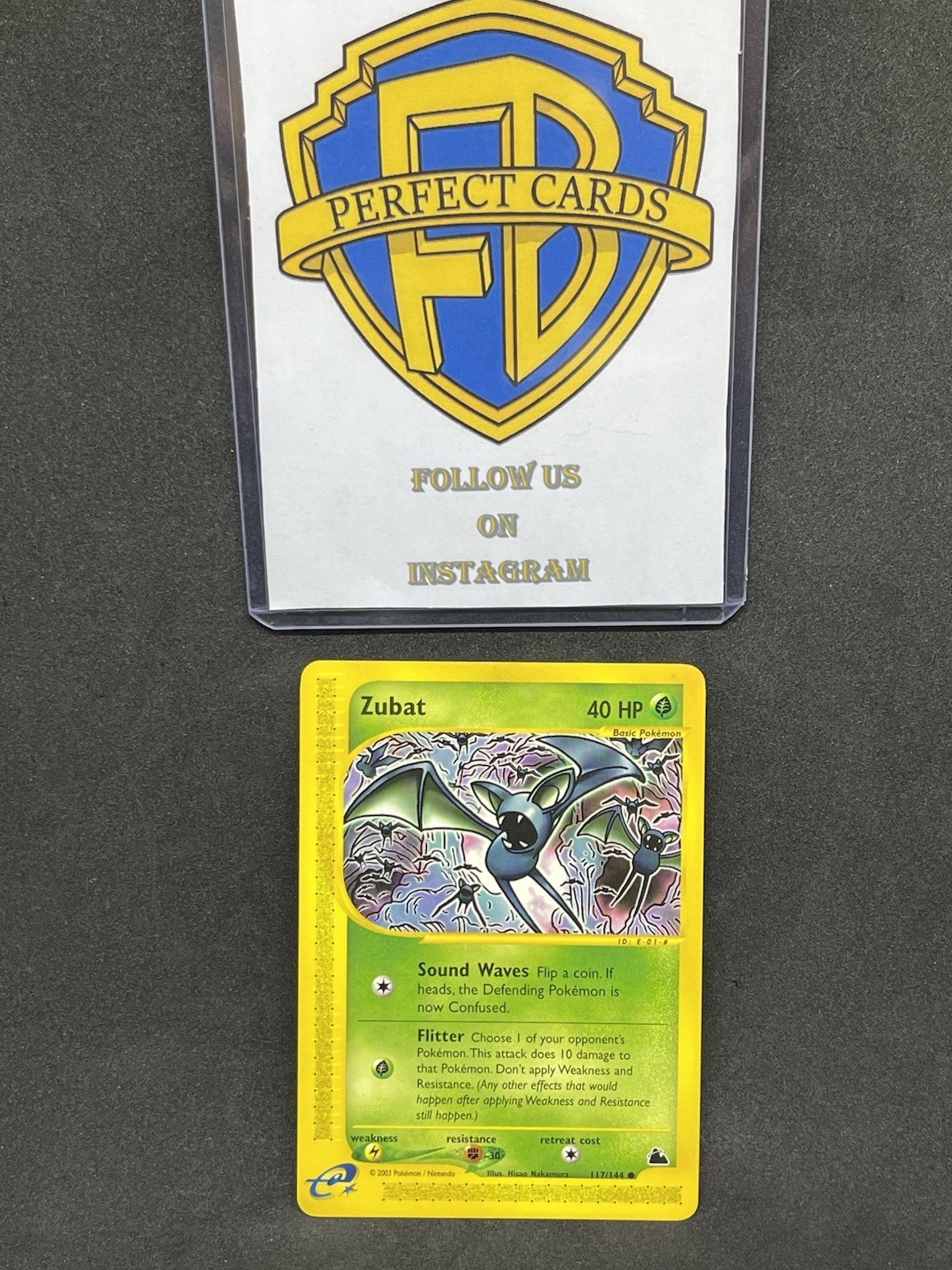 POKÉMON SKYRIDGE ZUBAT COMMON 117/144 NM ENG