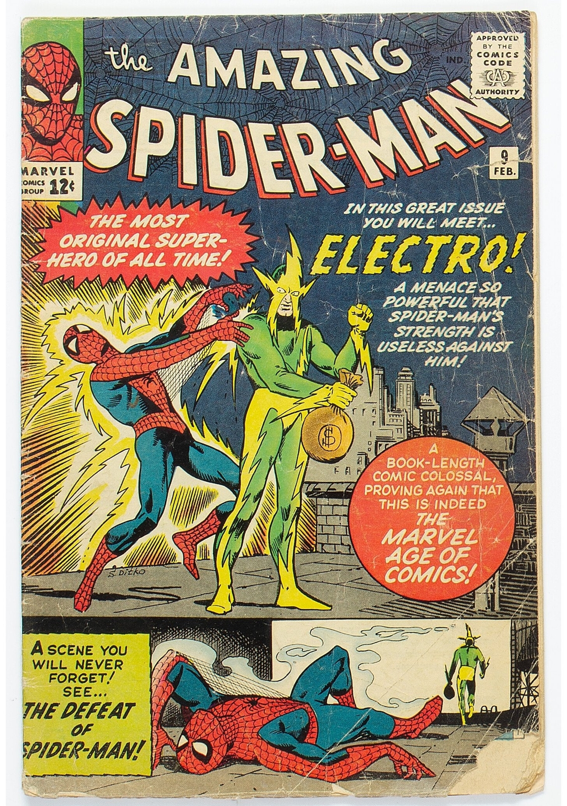 1964 Amazing Spider-Man 9 LOWER GRADE - 1ST APPEARANCE OF ELECTRO 1964 Amazing Spider-Man 9 LOWER GRADE - 1ST APPEARANCE OF ELECTRO