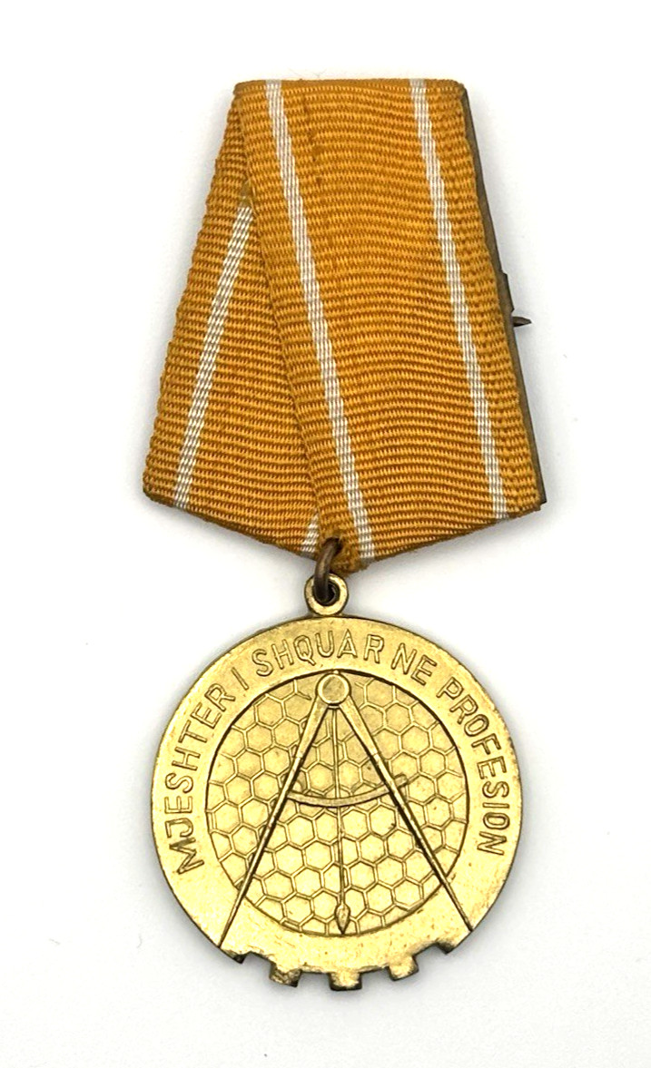 Albania Medal Distinguished Master in Profession Communist Era Original Award